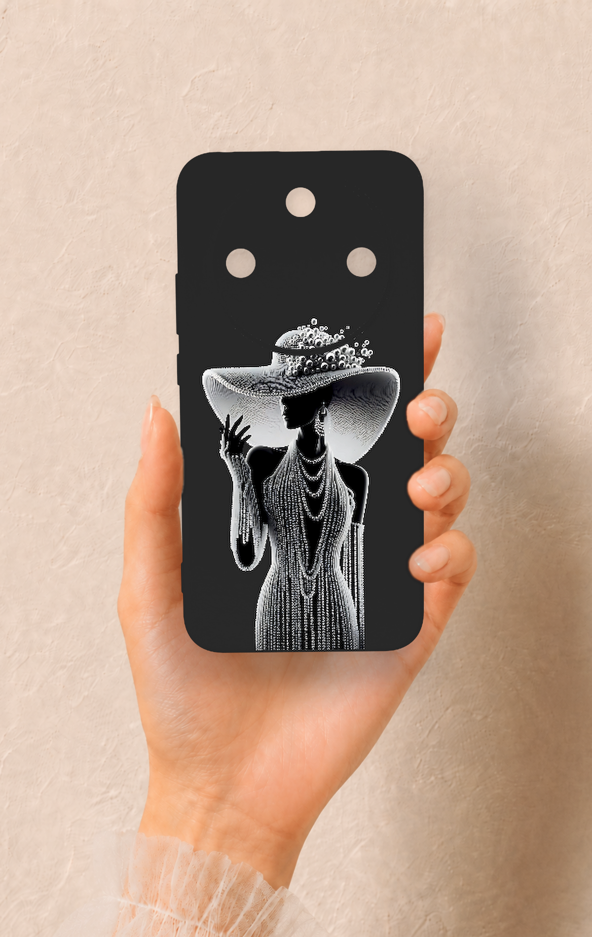 Honor Magic 8 Lite Uyumlu Lady Desenli Silikon Kılıf