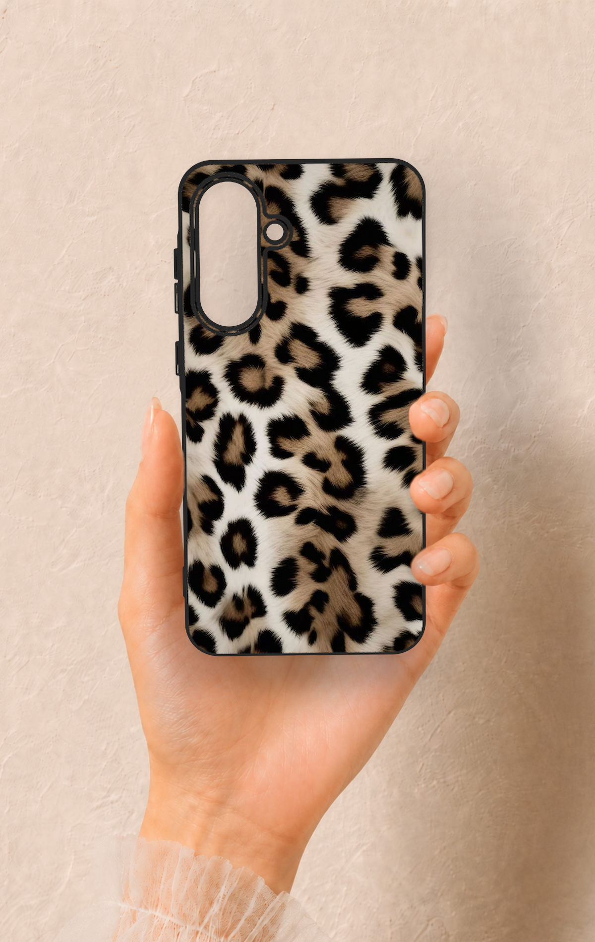 Samsung A56 Uyumlu Leopar Derisi Desenli Silikon Kılıf