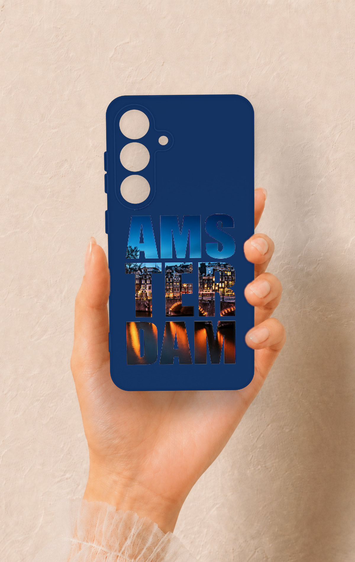 Samsung S25 Uyumlu Amsterdam Desenli Silikon Kılıf