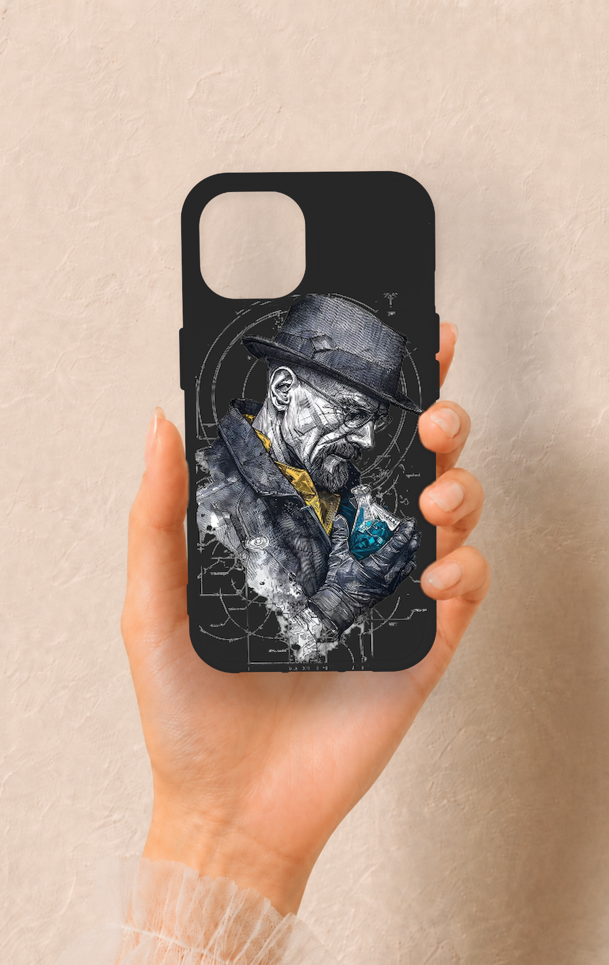 iPhone 15 Uyumlu Walter White Desenli Silikon Kılıf