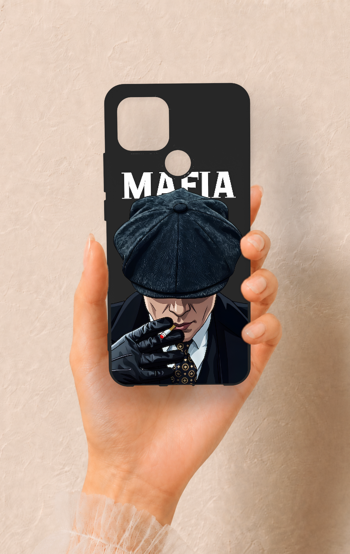 Oppo A15 Uyumlu MAFIA Desenli Silikon Kılıf