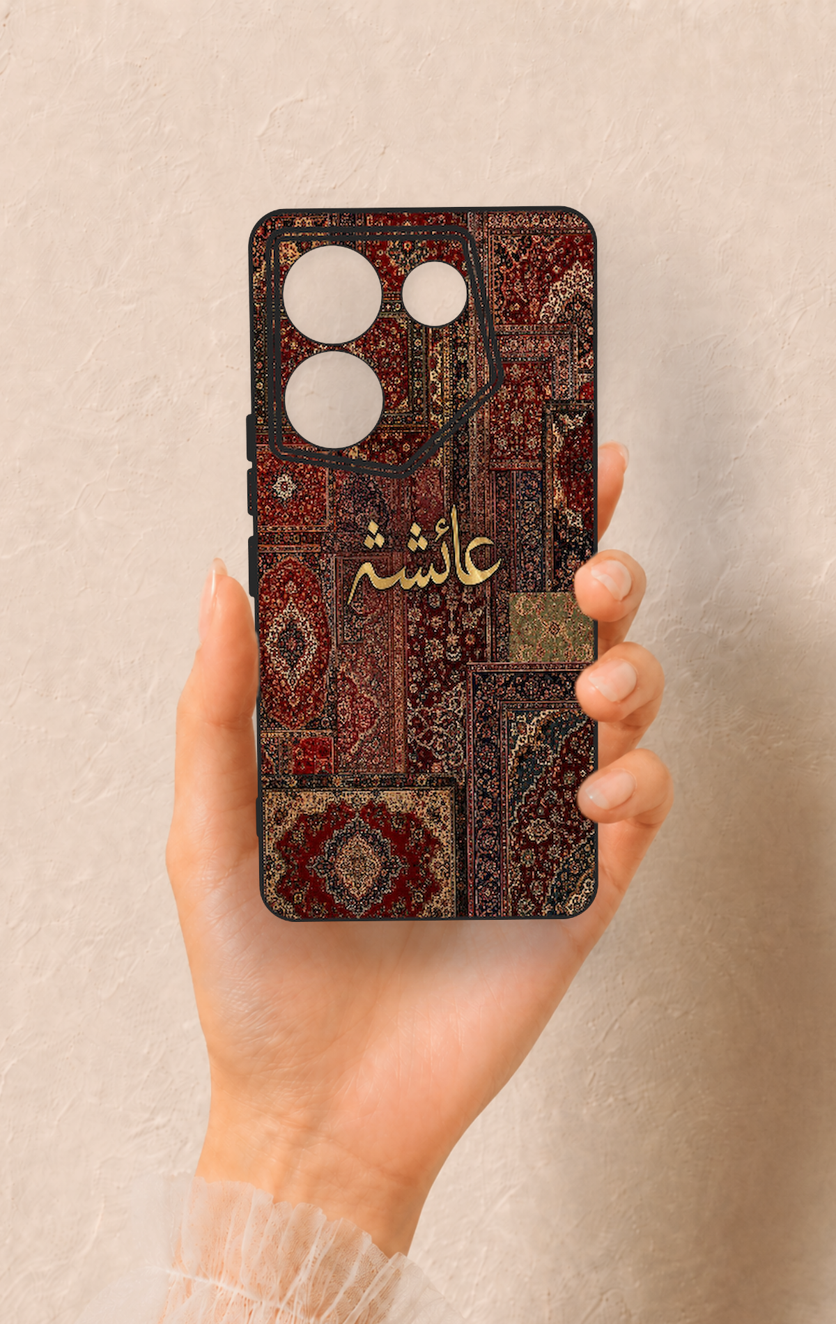 Tecno Caman 20 Pro 5G Uyumlu Vintage Halı Desenli Silikon Kılıf