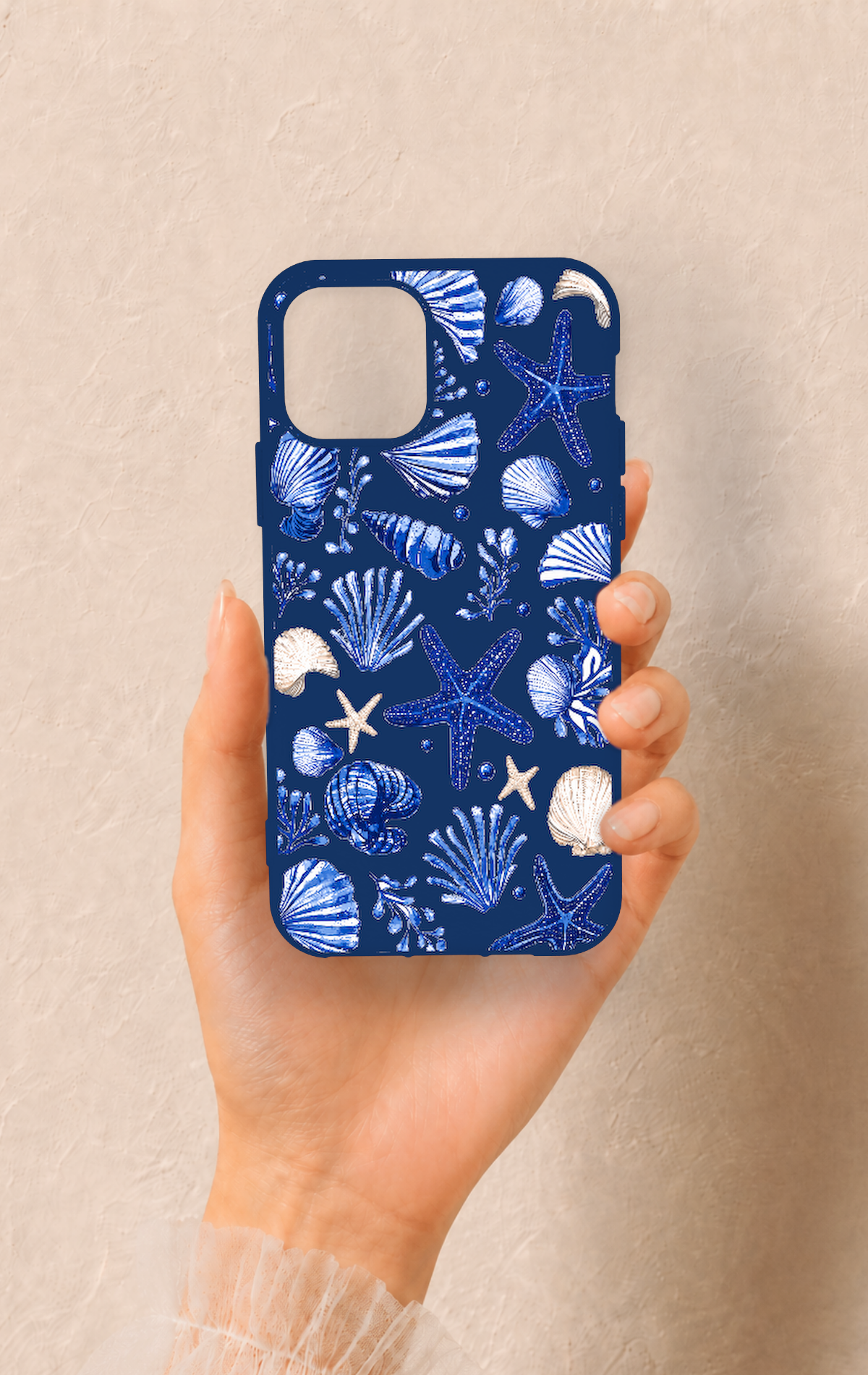 iPhone 11 Pro Uyumlu Deniz Kabuğu Desenli Silikon Kılıf