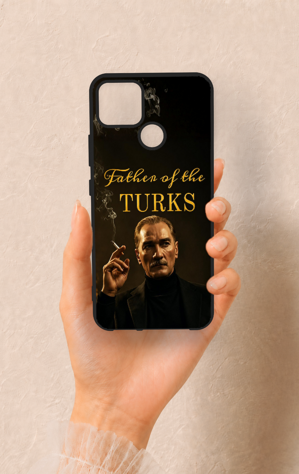 Realme C25 Uyumlu Father Of The Turks Desenli Silikon Kılıf