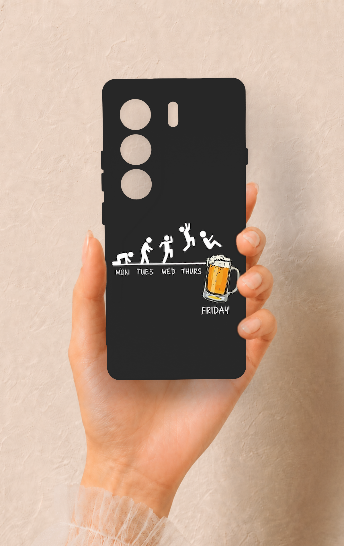 Tecno Camon 40 4G Uyumlu Fun Day Friday Desenli Silikon Kılıf