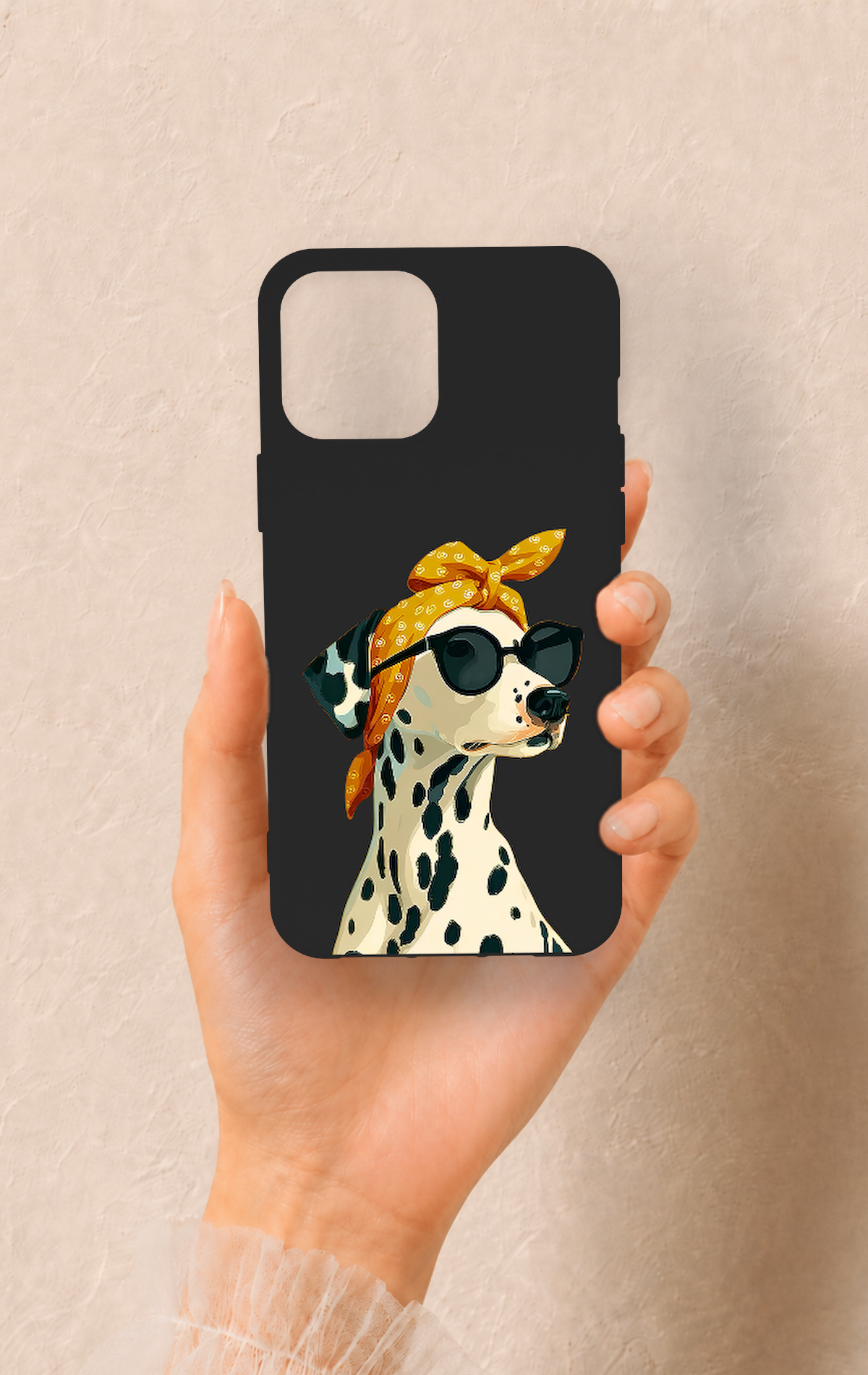 iPhone 12 Pro Max Uyumlu Cool Dalmaçyalı Desenli Silikon Kılıf