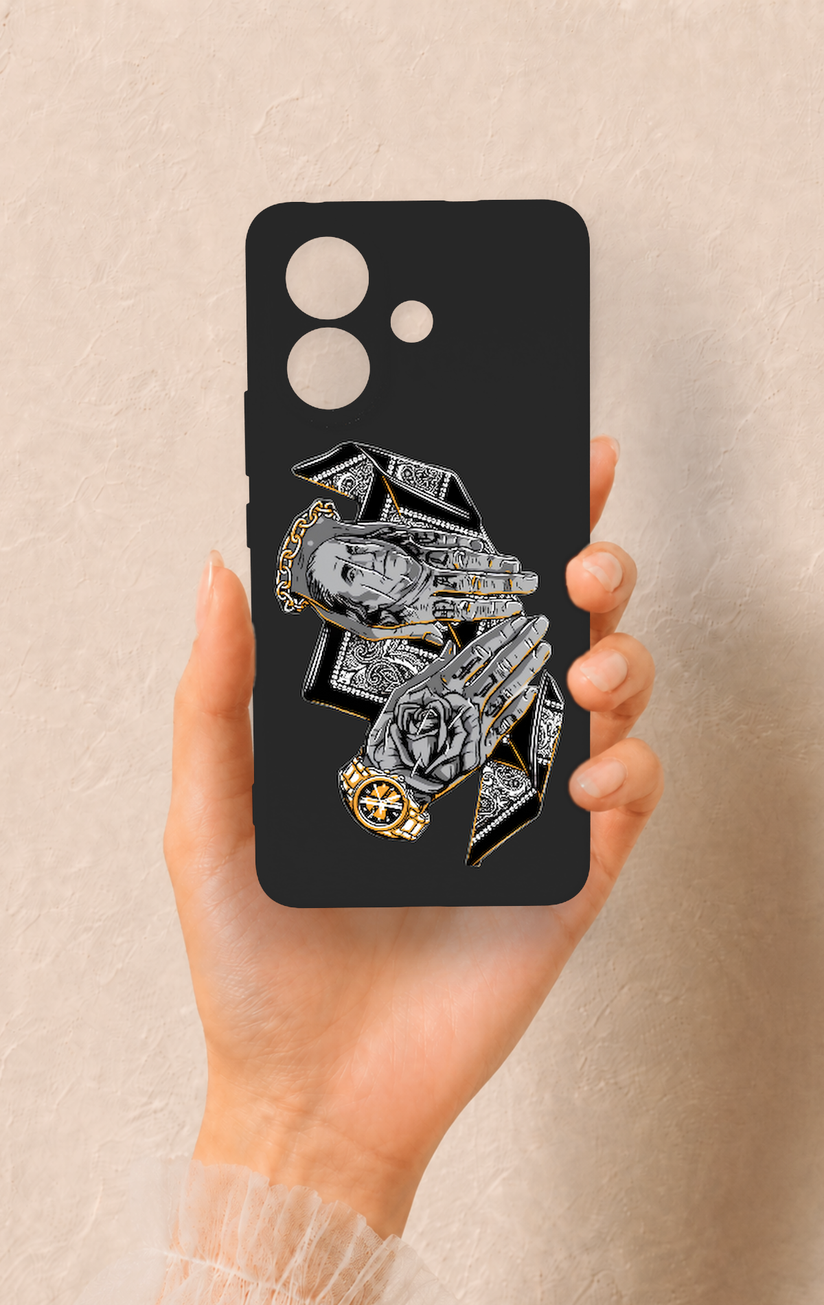 Vivo V60 Lite Uyumlu Self Made Desenli Silikon Kılıf
