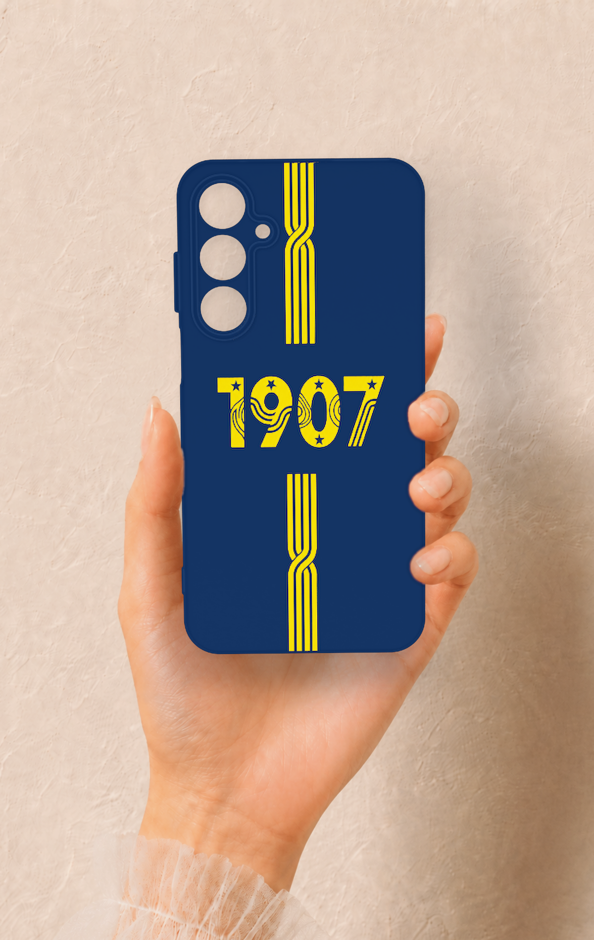 Samsung A55 Uyumlu 1907 Kemer Desenli Silikon Kılıf