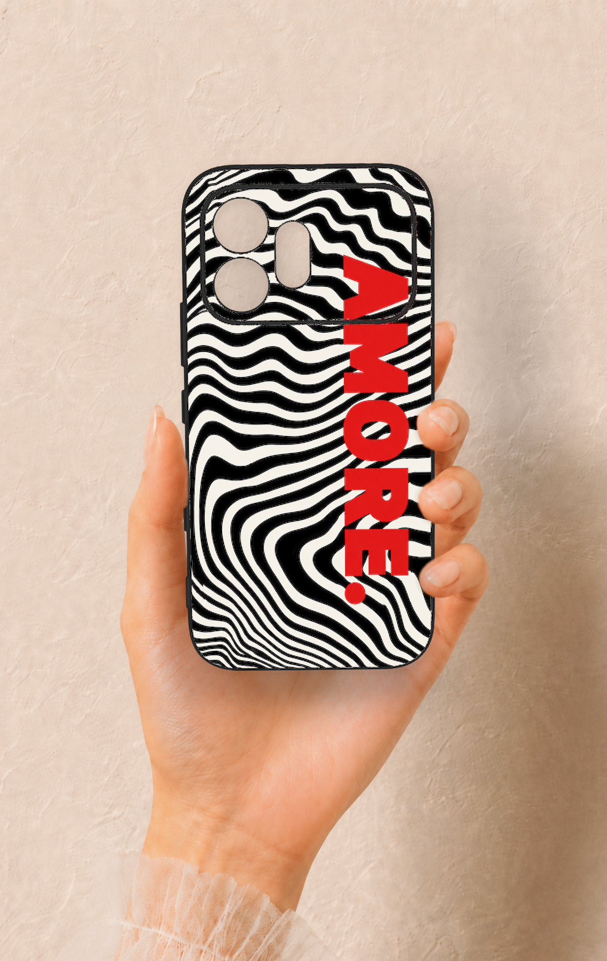 Honor 600 Uyumlu Zebra Amore Desenli Silikon Kılıf