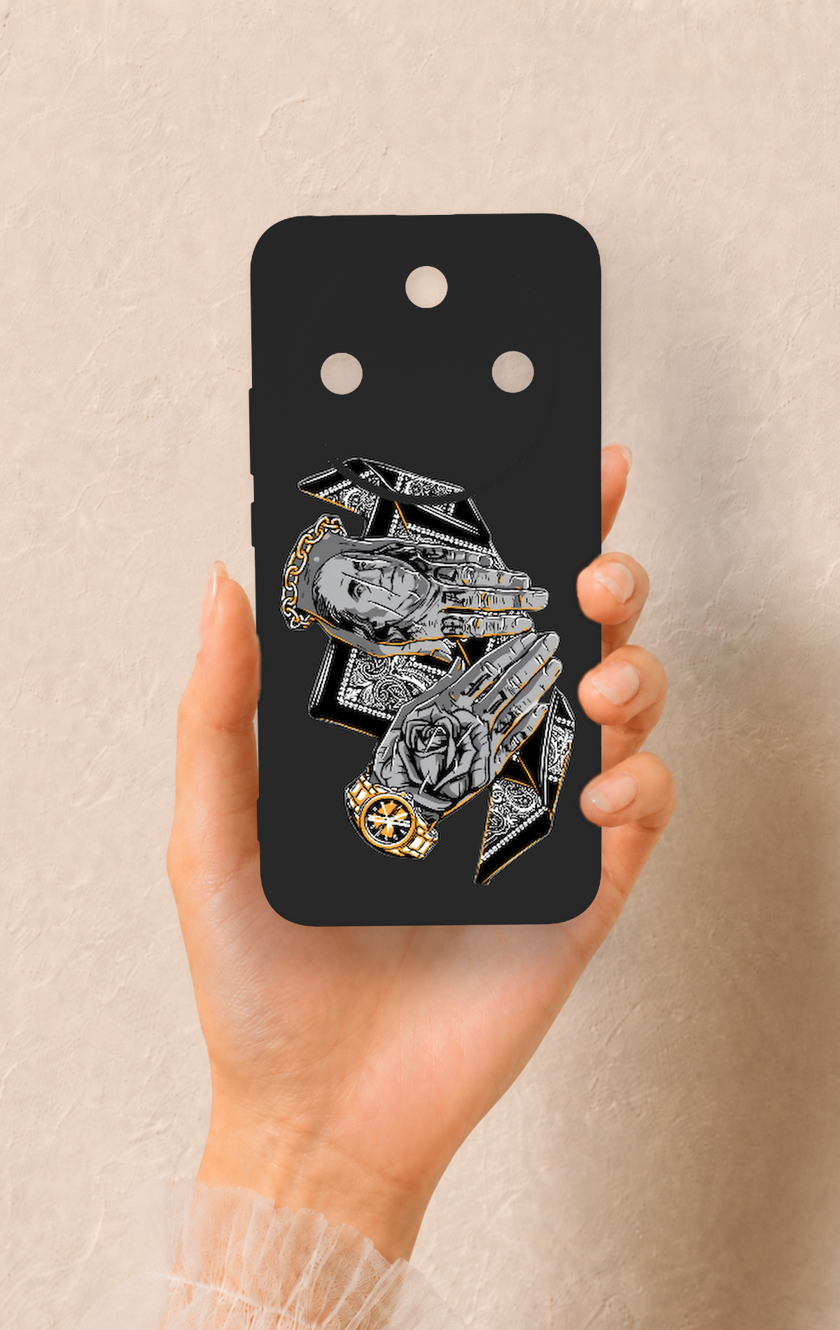 Honor Magic 8 Lite Uyumlu Self Made Desenli Silikon Kılıf