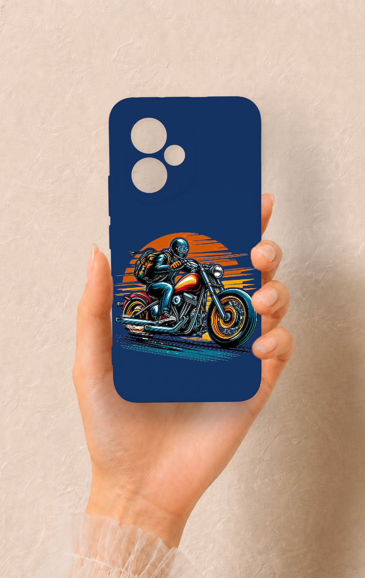 Honor 400 Uyumlu Moto Rider Desenli Silikon Kılıf