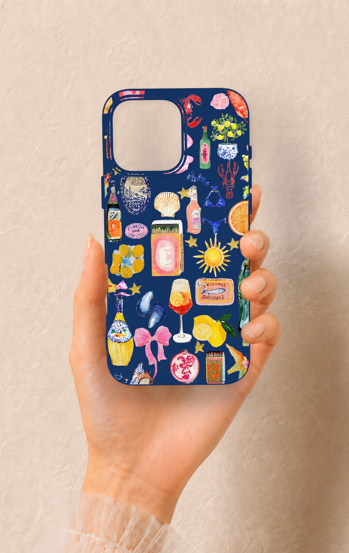 iPhone 16 Pro Max Uyumlu Summer Desenli Silikon Kılıf