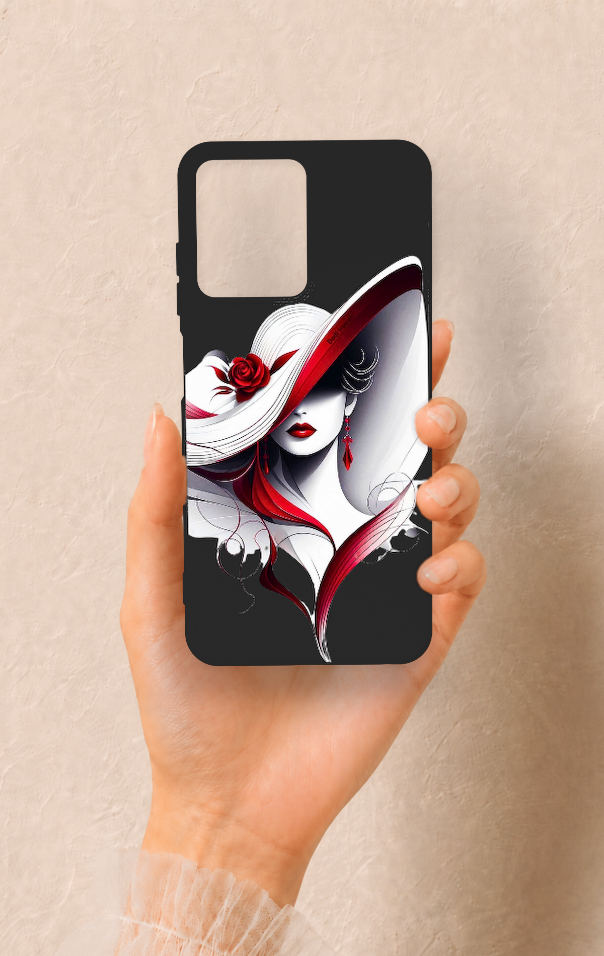 Casper Via M40 Uyumlu Matmazel Desenli Silikon Kılıf