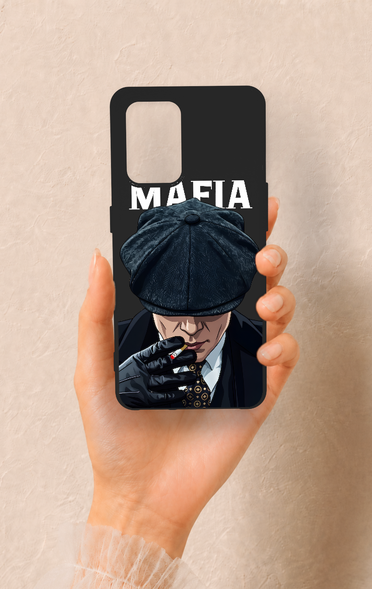 Oppo-A74 Uyumlu MAFIA Desenli Silikon Kılıf