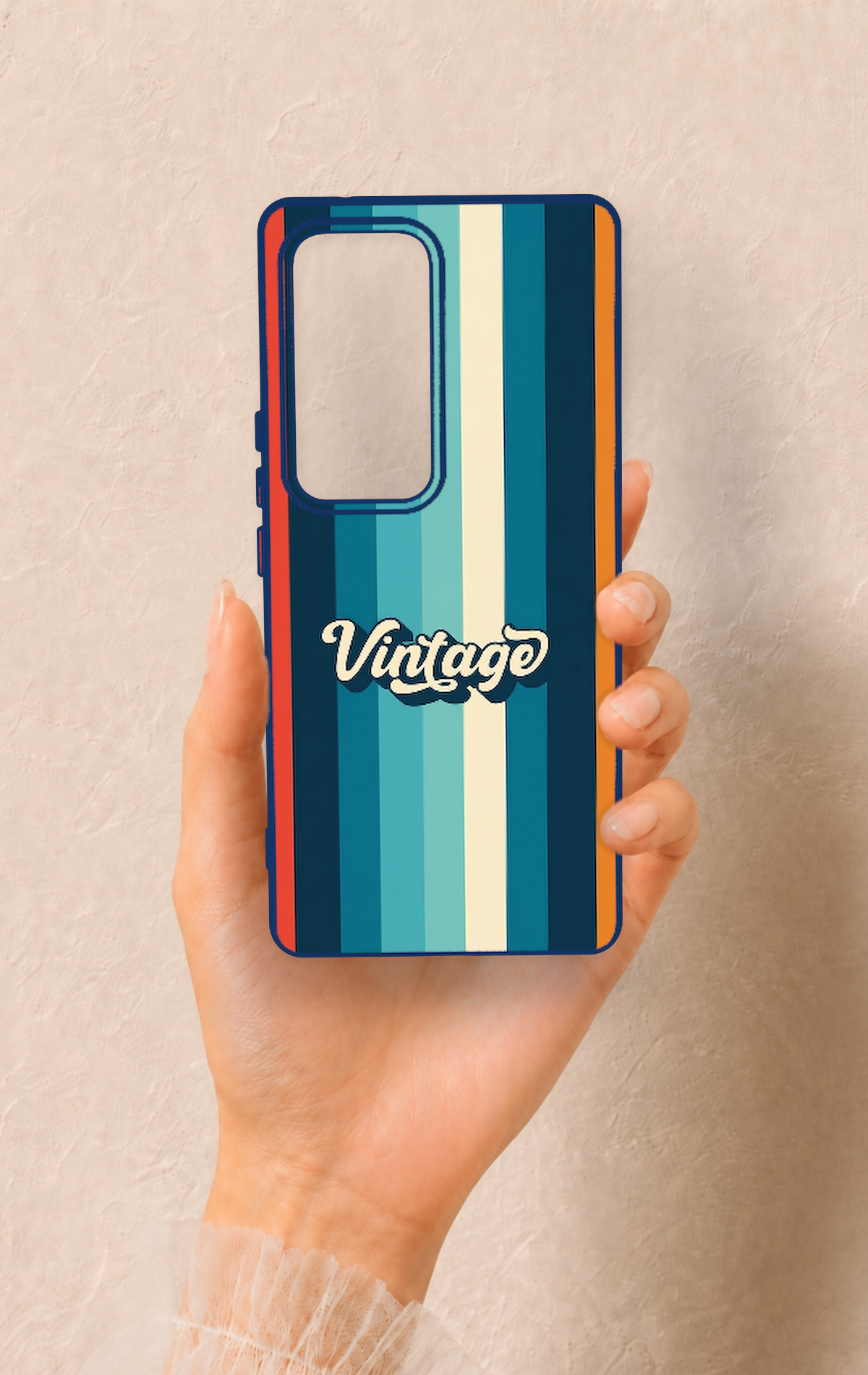 Vivo V30 Uyumlu Vintage Desenli Silikon Kılıf
