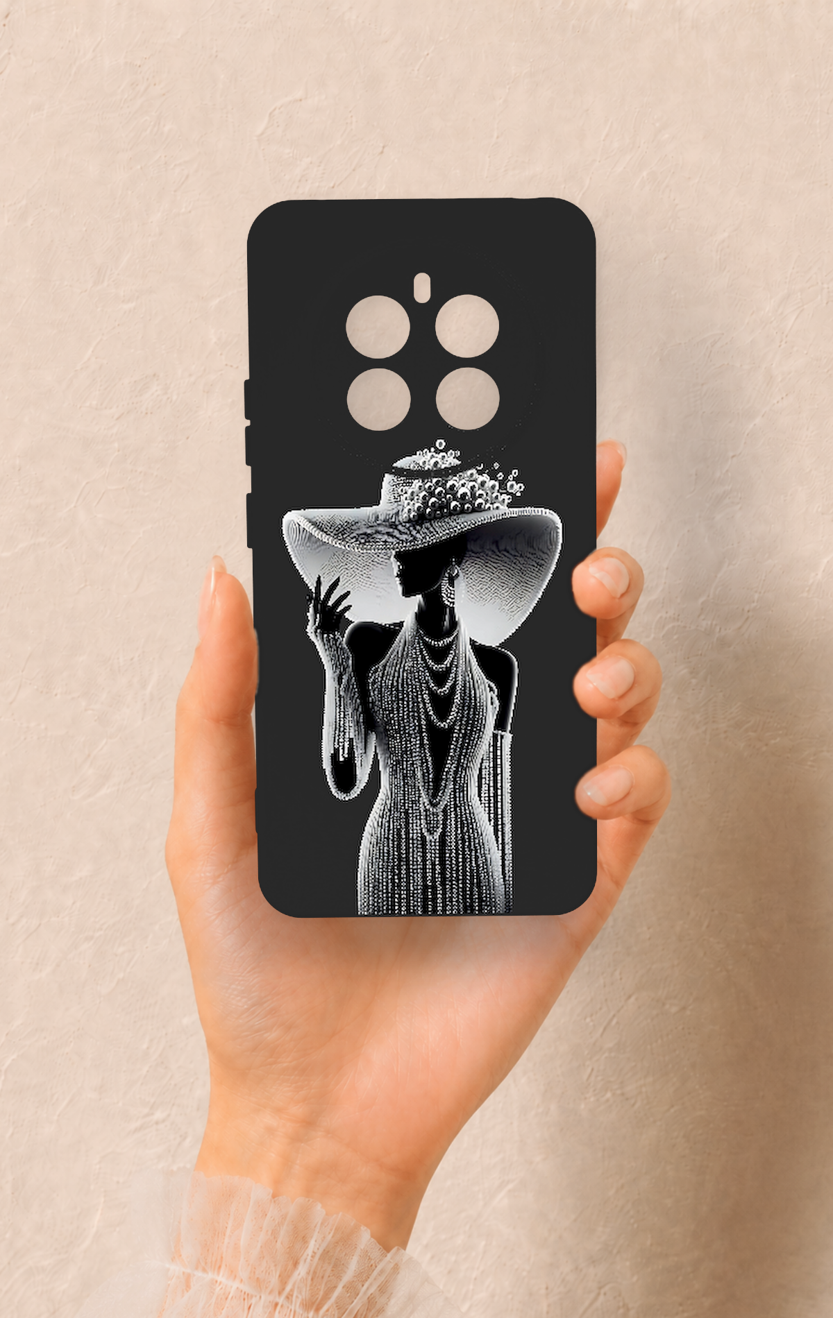 Realme 12 4G Uyumlu Lady Desenli Silikon Kılıf