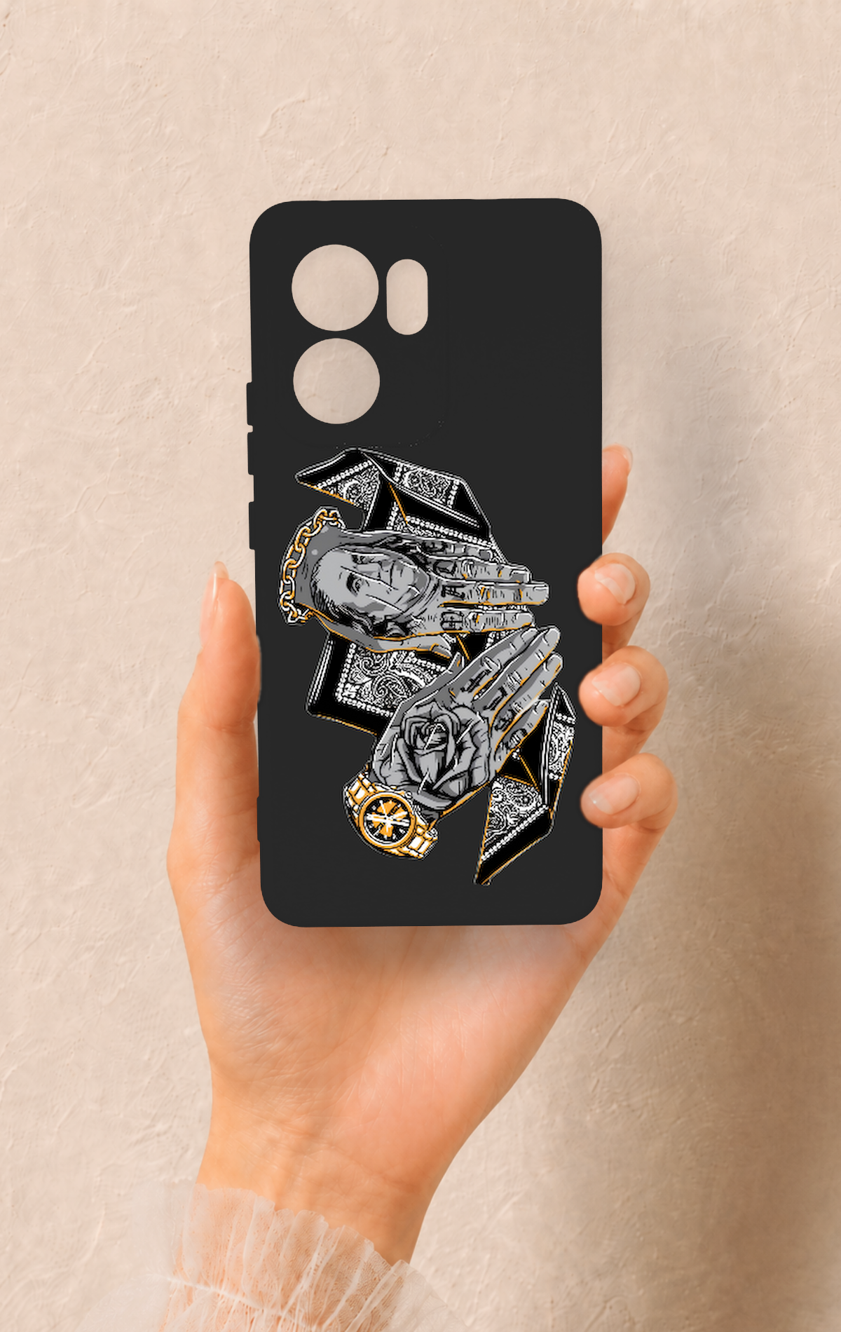 Oppo Reno 13F Uyumlu Self Made Desenli Silikon Kılıf