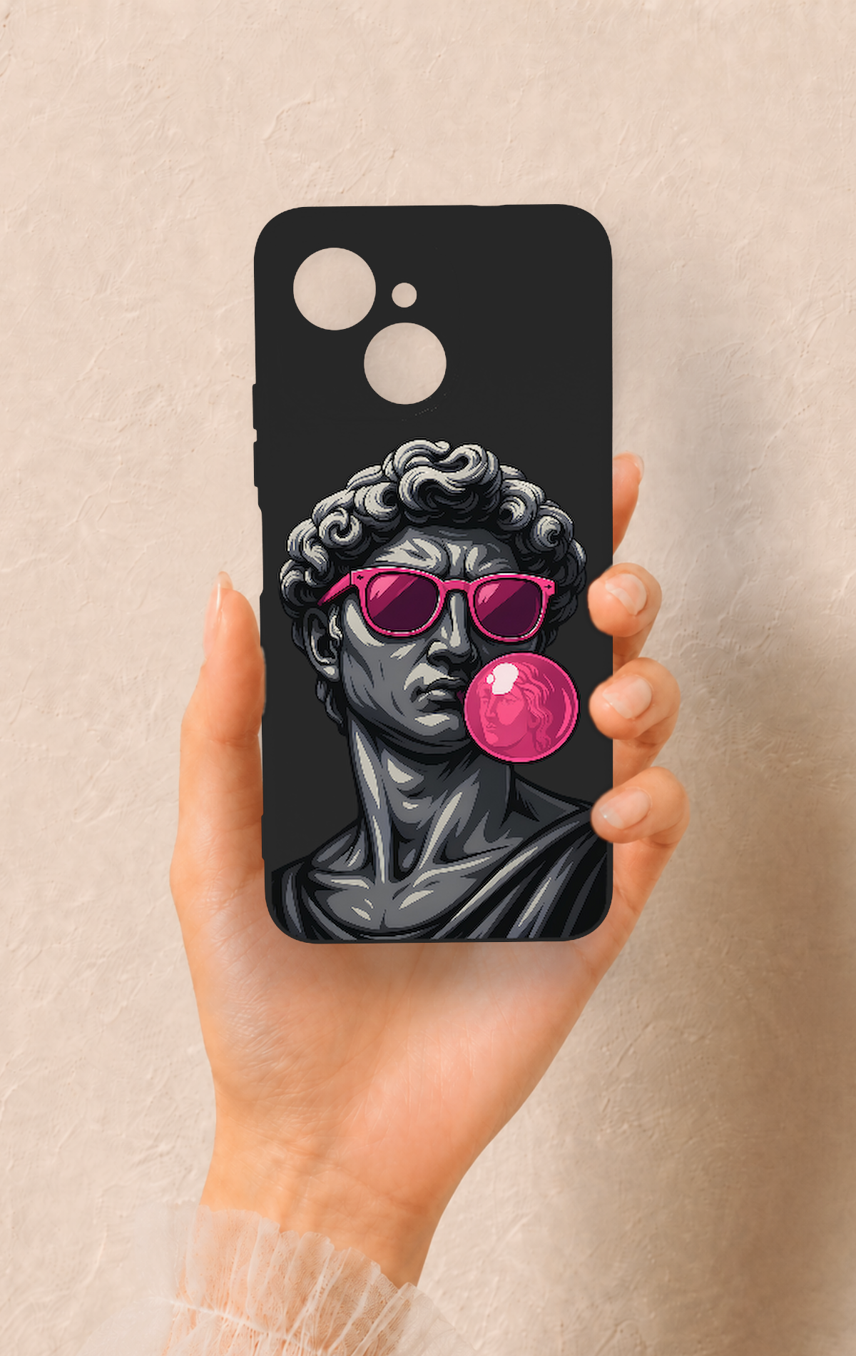 Tecno Spark 40C Uyumlu Pop David Desenli Silikon Kılıf