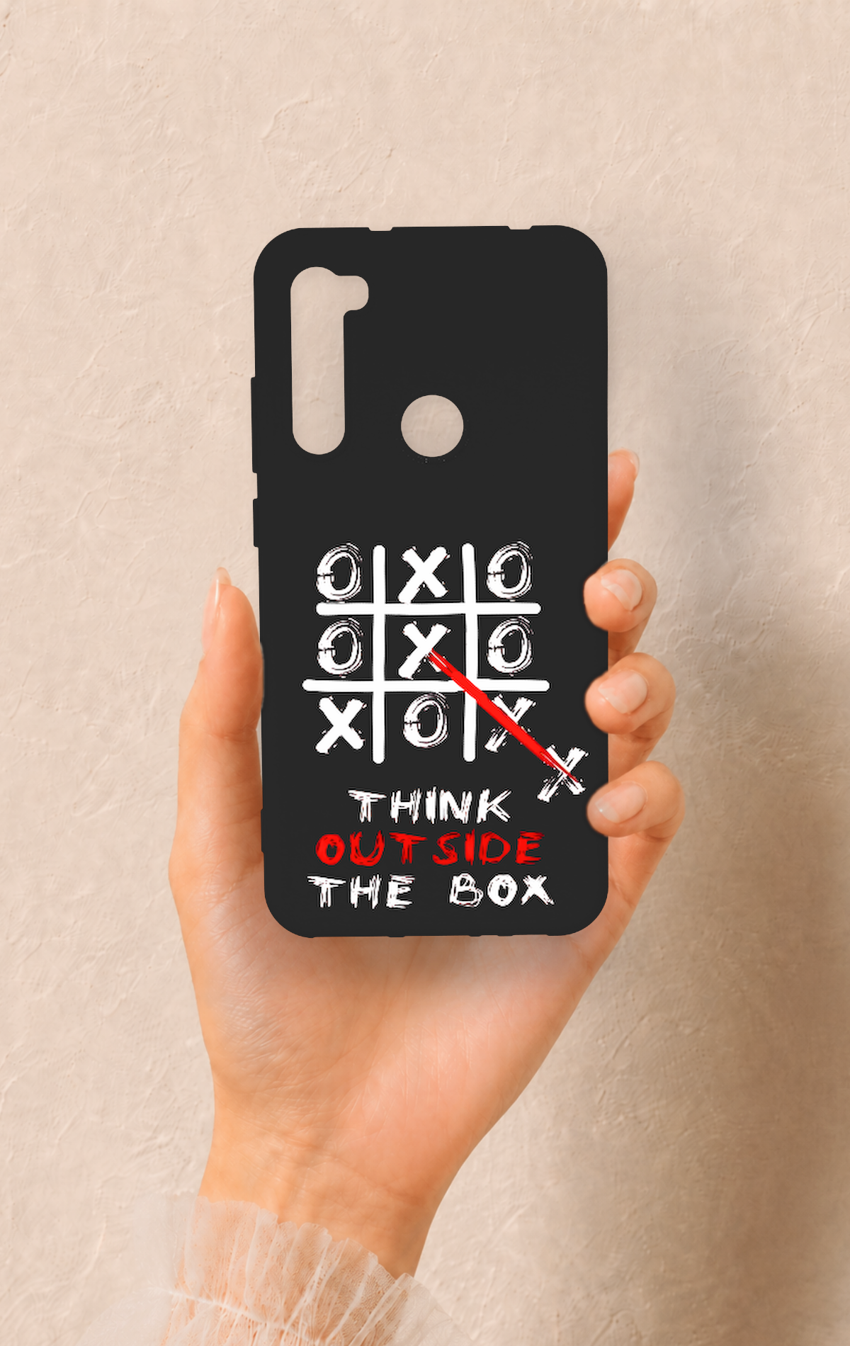 Redmi Note 8 Uyumlu Out Side The Box Desenli Silikon Kılıf