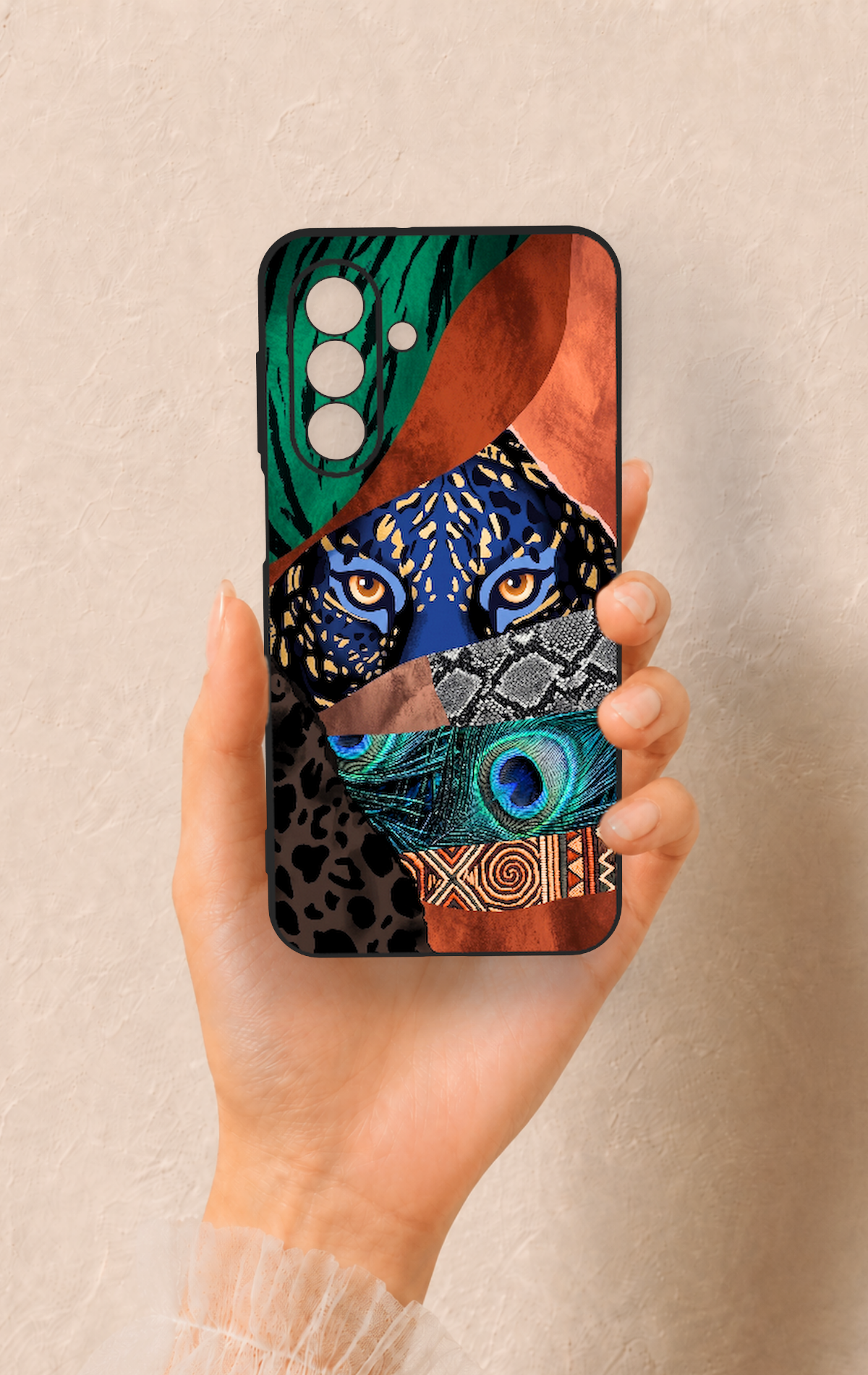 Samsung A17 Uyumlu Amazon Kaplan Desenli Silikon Kılıf