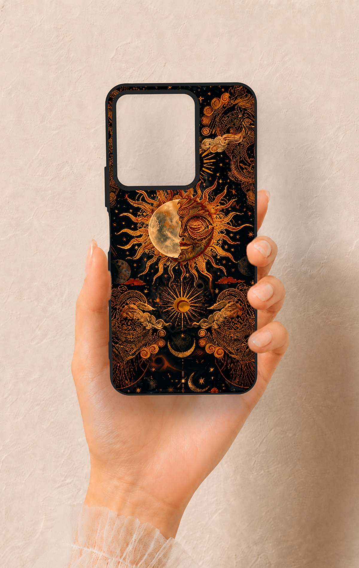 Vivo Y35 Uyumlu Mistik Güneş Desenli Silikon Kılıf