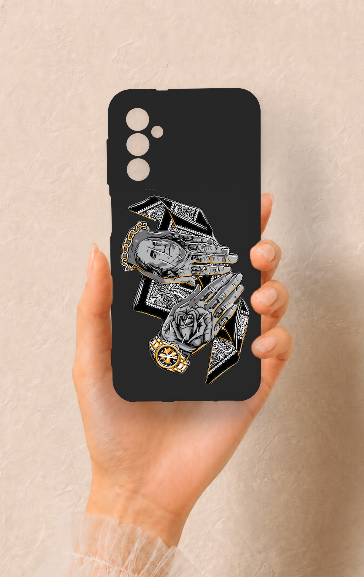 Samsung M13 Uyumlu Self Made Desenli Silikon Kılıf