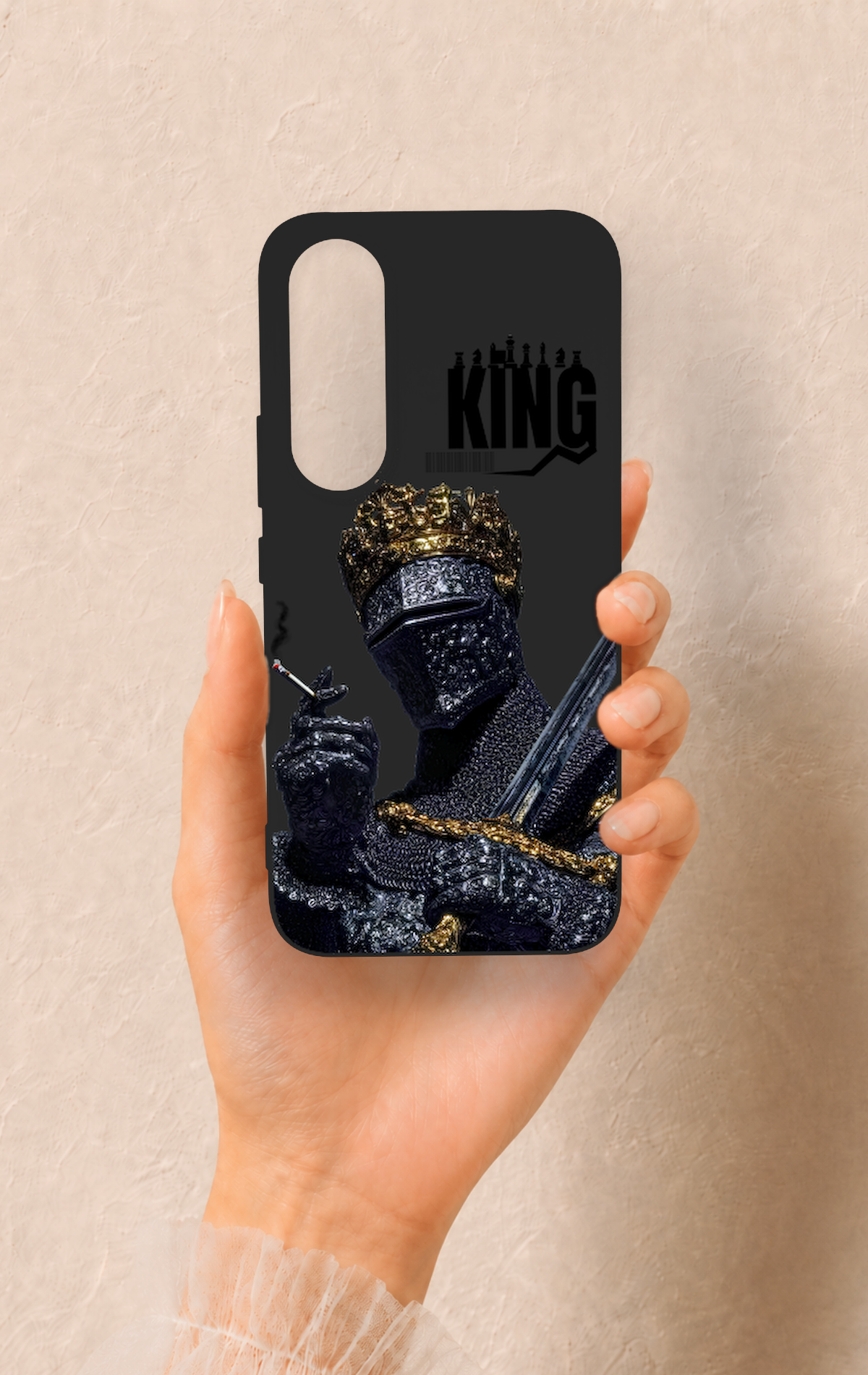 Vivo V70 FE 5G Uyumlu King Desenli Silikon Kılıf