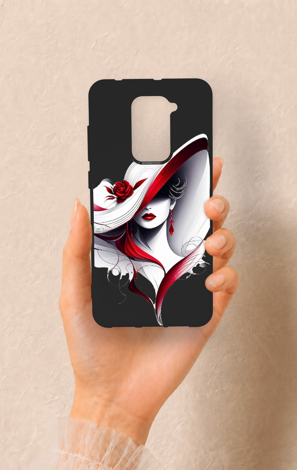 Redmi Note 9 Uyumlu Matmazel Desenli Silikon Kılıf