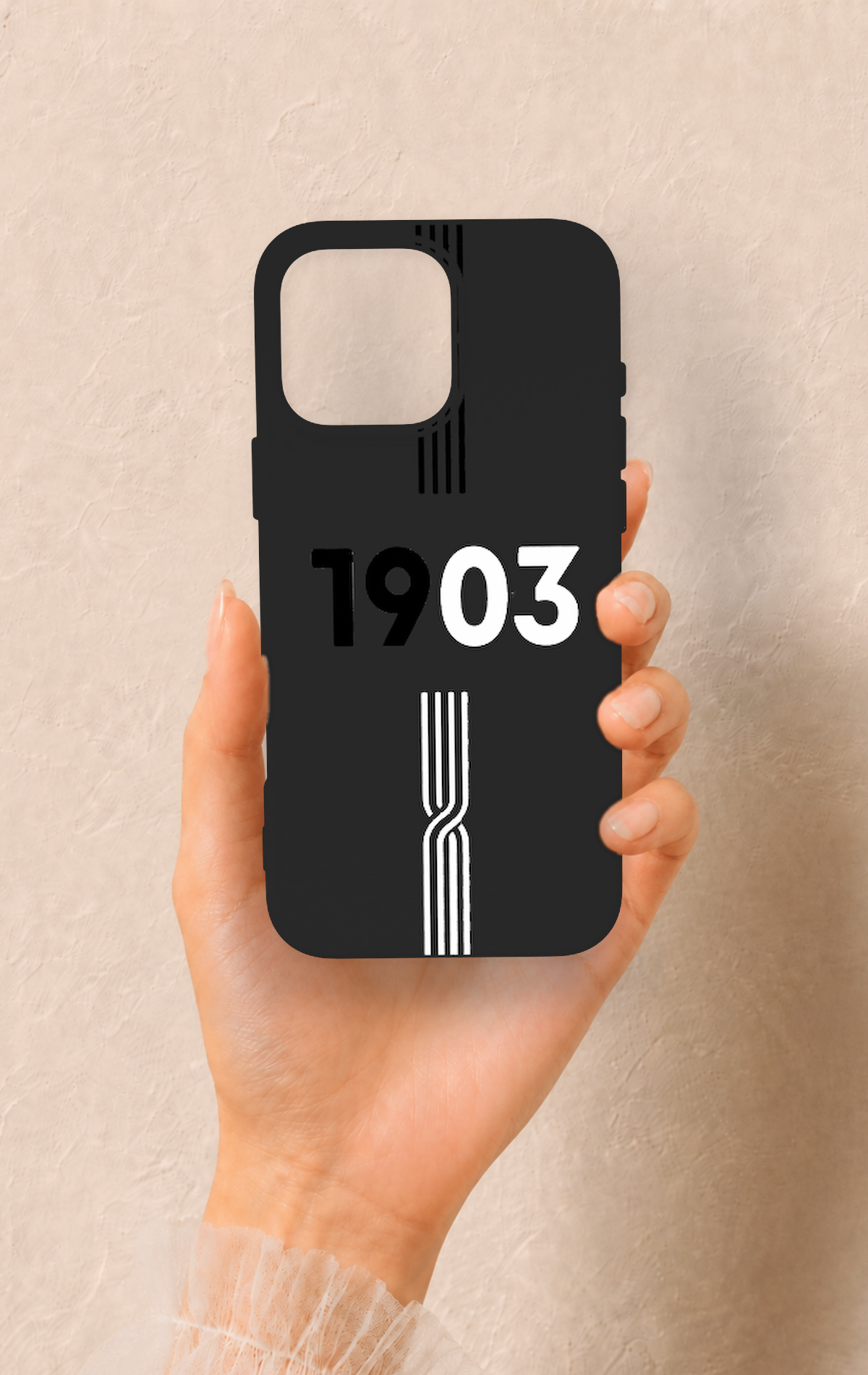 iPhone 16 Pro Max Uyumlu 1903 Kemer Desenli Silikon Kılıf