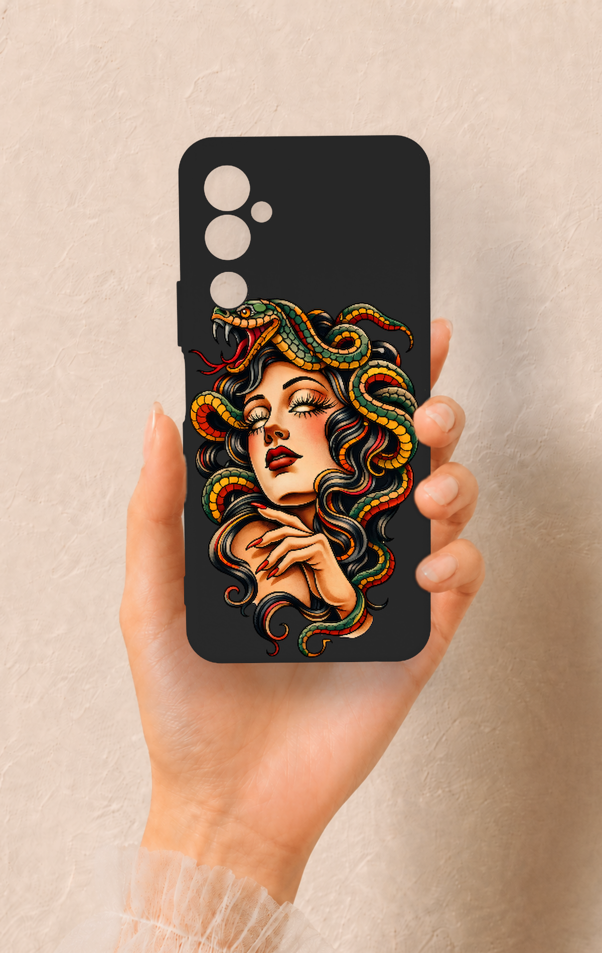 Tecno Pova Neo 2 Uyumlu Medusa Desenli Silikon Kılıf