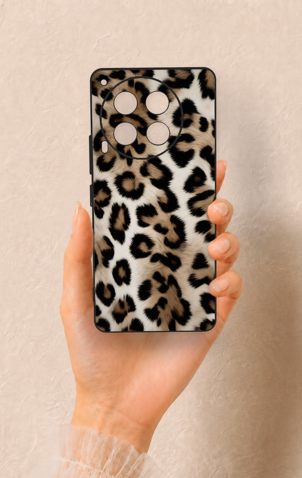 Tecno Camon 30 Uyumlu Leopar Derisi Desenli Silikon Kılıf