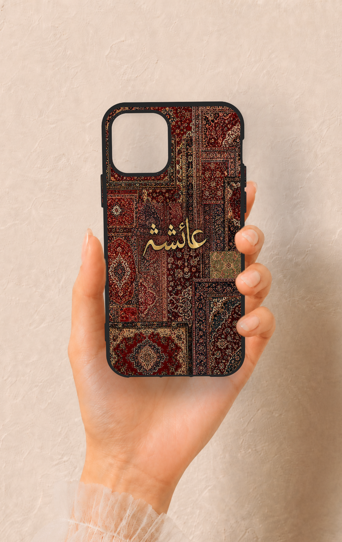 iPhone 11 Pro Uyumlu Vintage Halı Desenli Silikon Kılıf