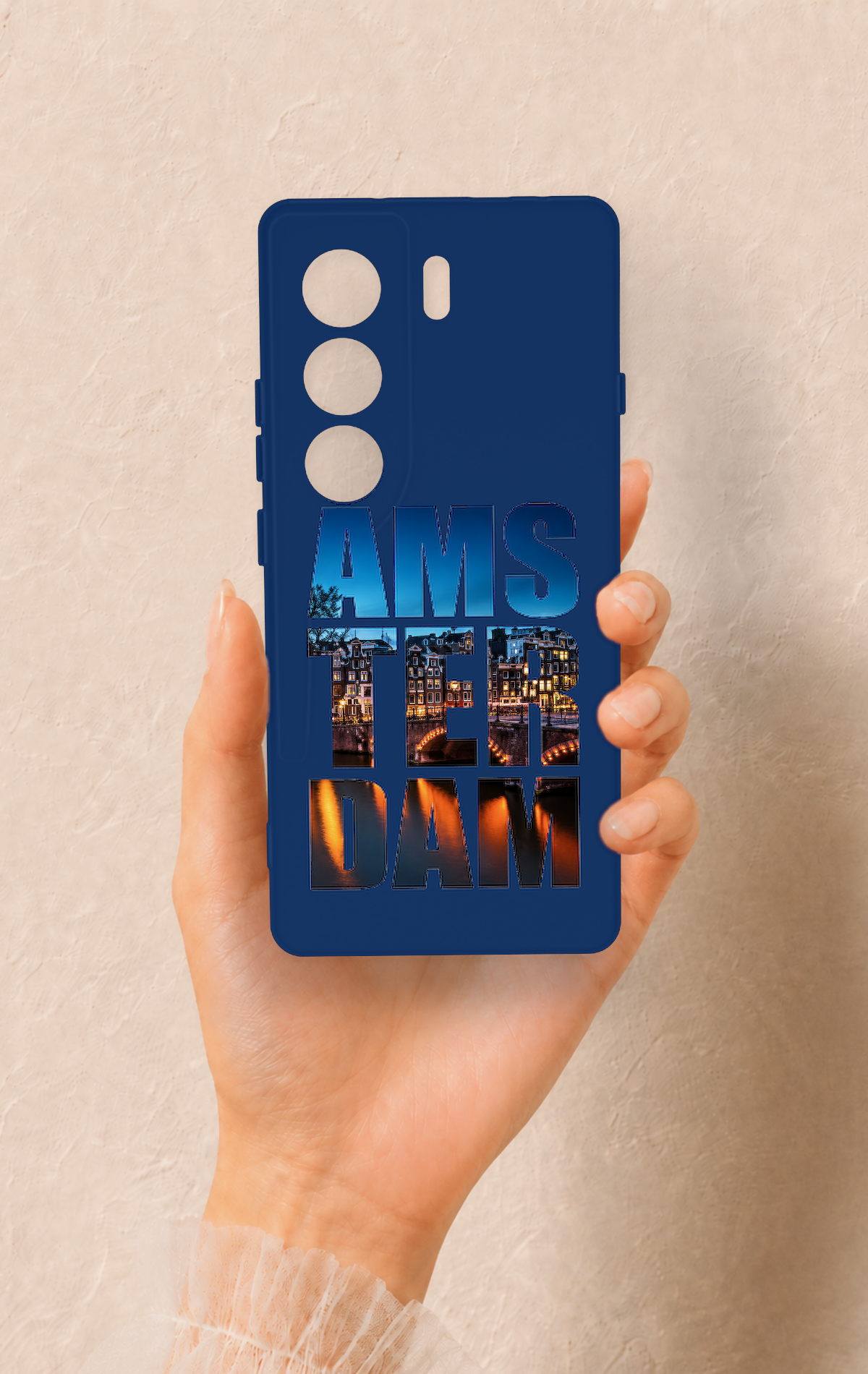 Tecno Camon 40 4G Uyumlu Amsterdam Desenli Silikon Kılıf