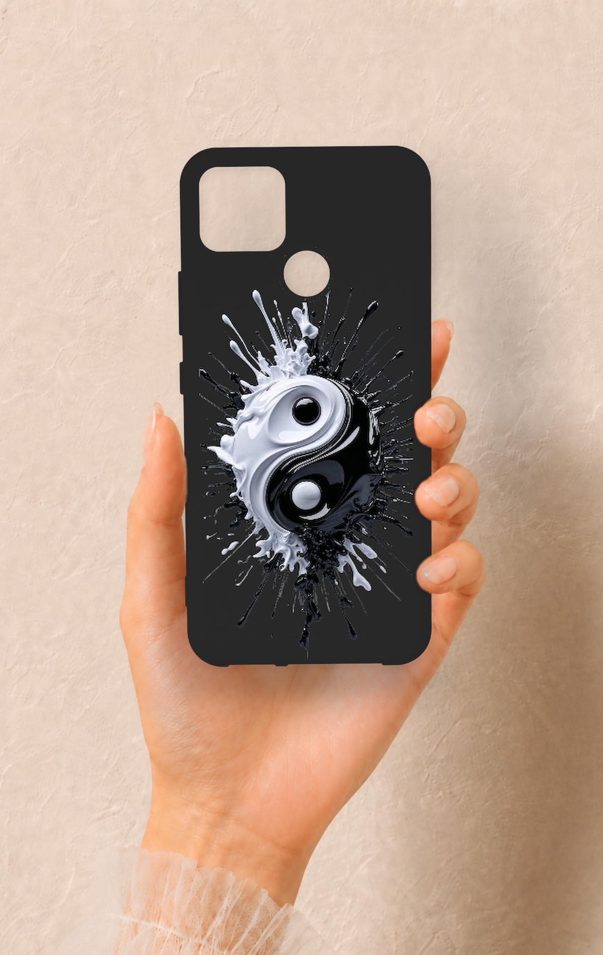 Realme C25 Uyumlu İyi ve Kötü Desenli Silikon Kılıf