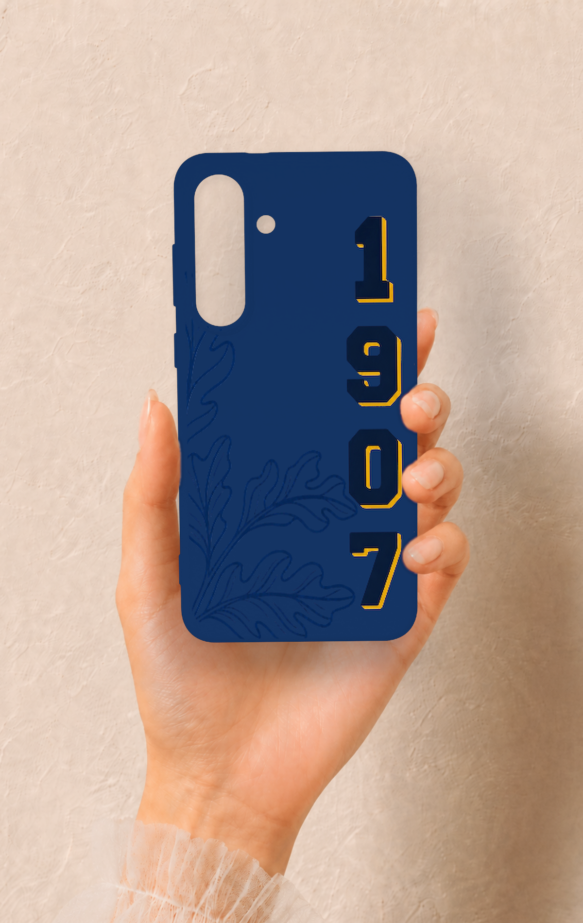Samsung S25Fe Uyumlu 1907 Palamut Desenli Silikon Kılıf