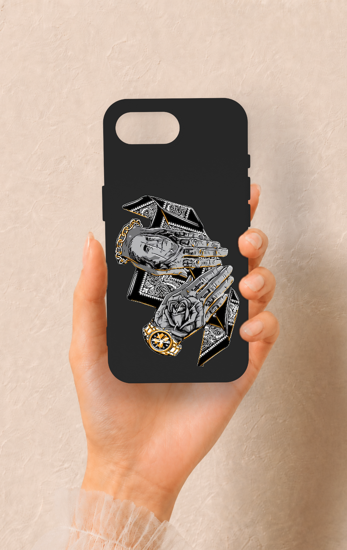 iPhone 16E Uyumlu Self Made Desenli Silikon Kılıf