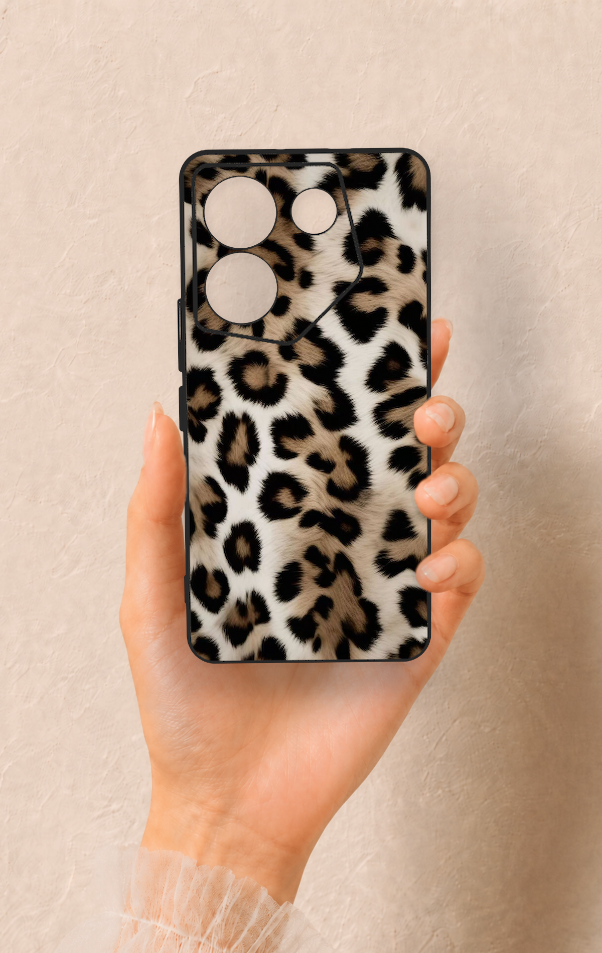 Tecno Camon 20 Pro Uyumlu Leopar Derisi Desenli Silikon Kılıf