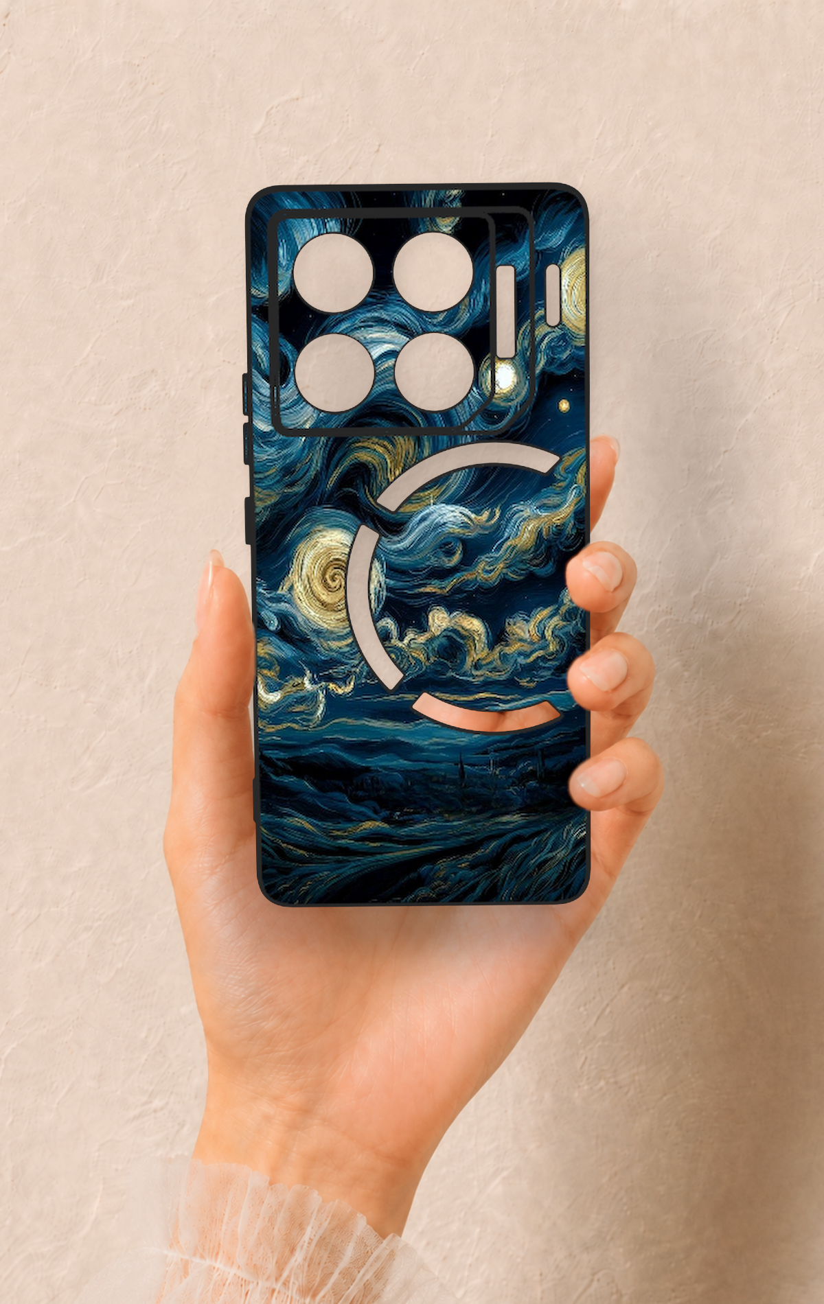 İnfinix Gt 20 Pro Uyumlu Yıldızlı Gece Desenli Silikon Kılıf