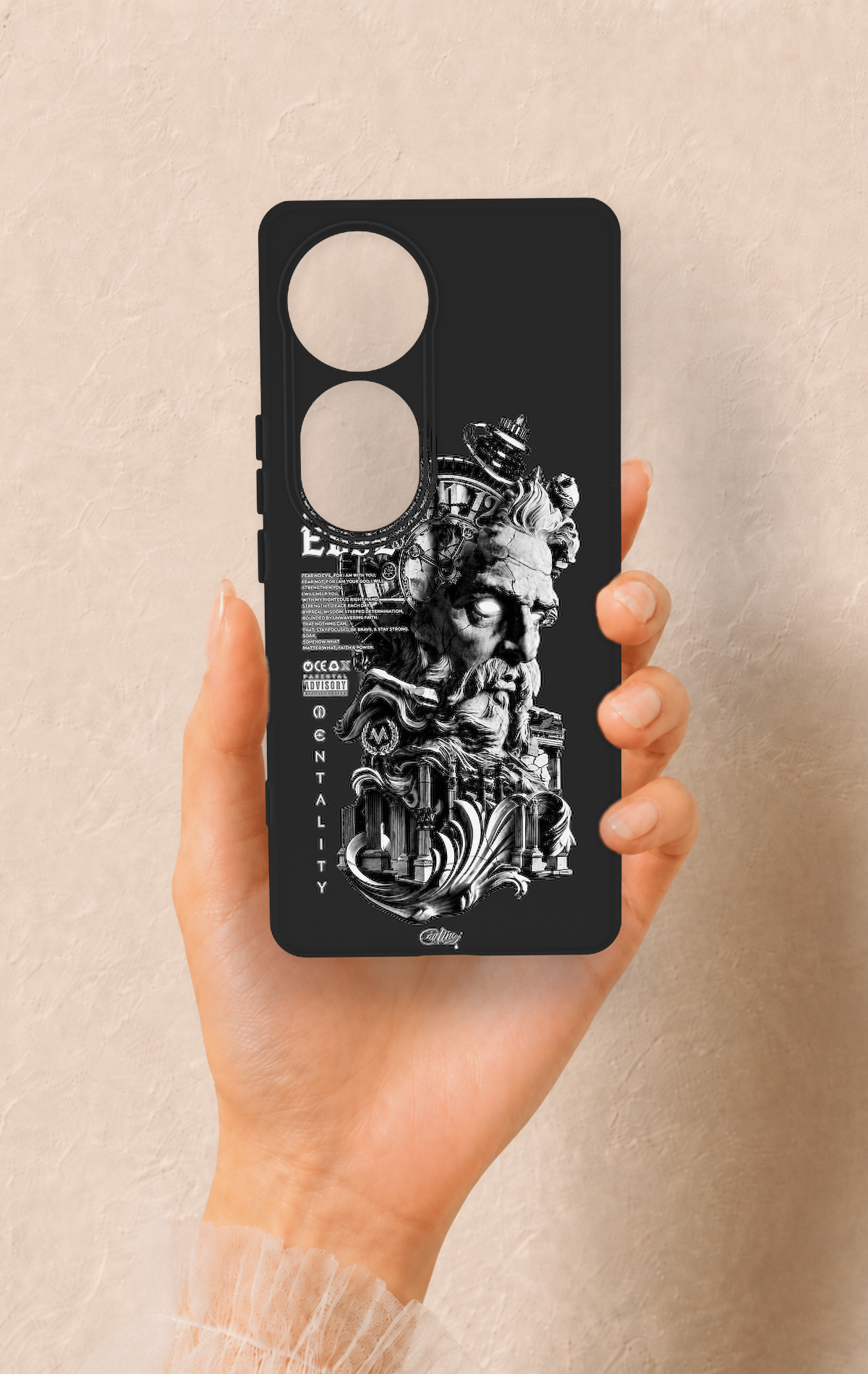 Vivo V40 Uyumlu Fear No Evil Desenli Silikon Kılıf