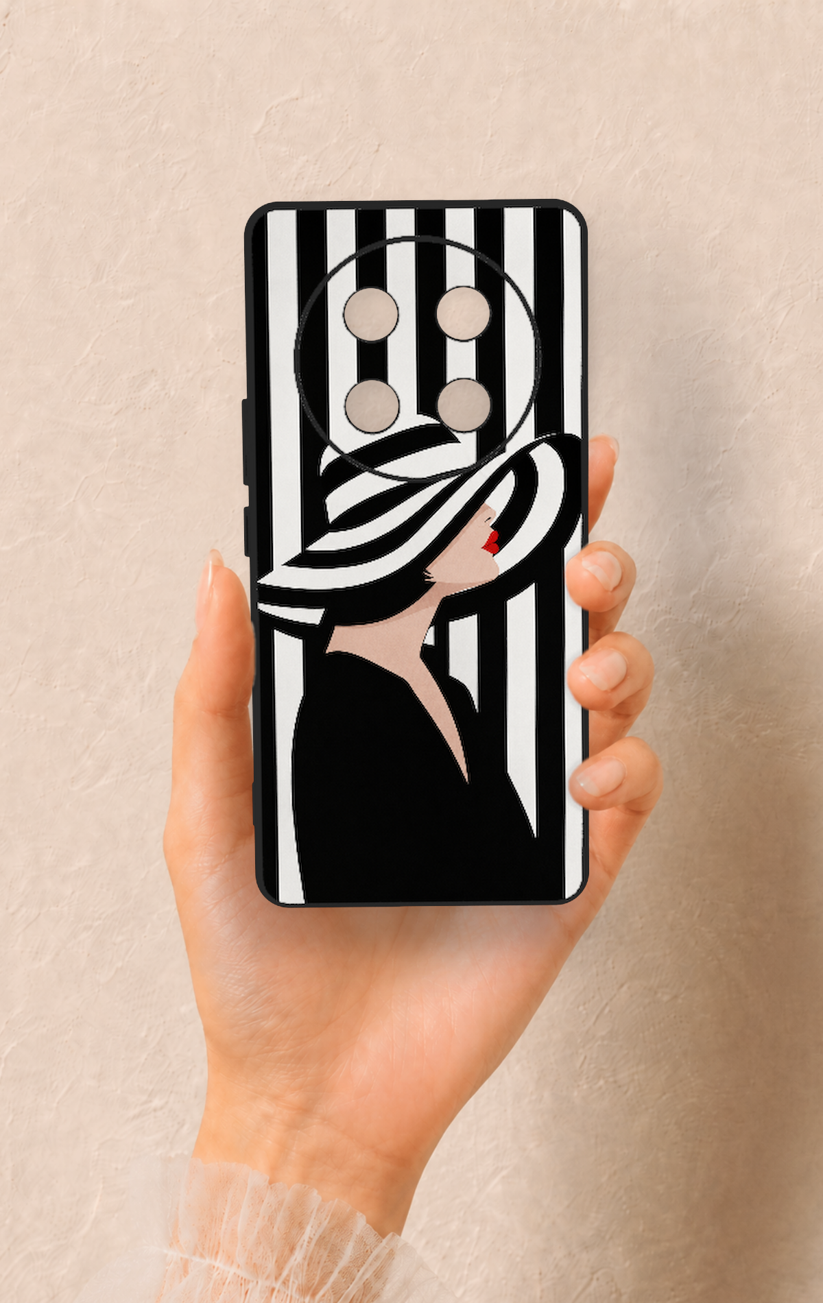 Honor Magic 7 Lite 5G Uyumlu Madam Marica Desenli Silikon Kılıf
