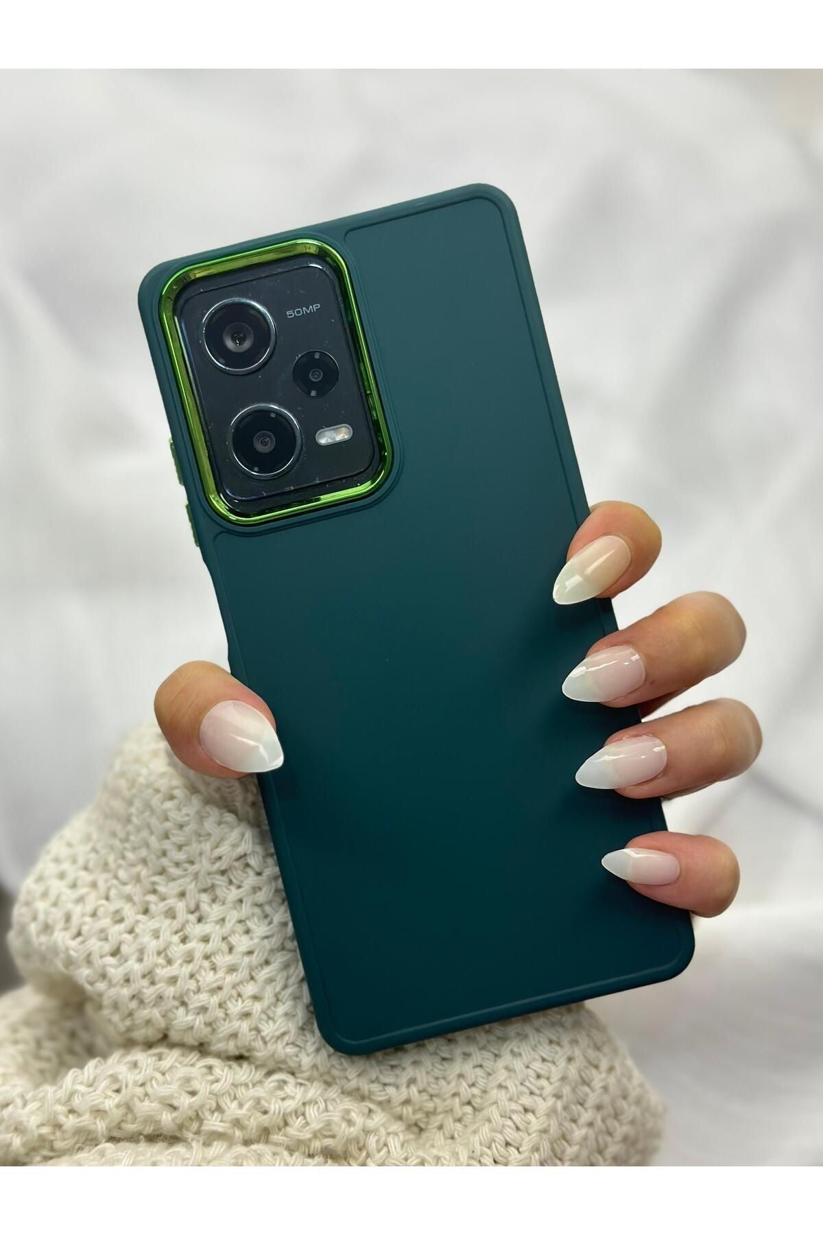 Xiaomi Redmi Note 12 Pro 5g Parlak Metal Detaylı Pastel Silikon Lansman Ruby Kılıf