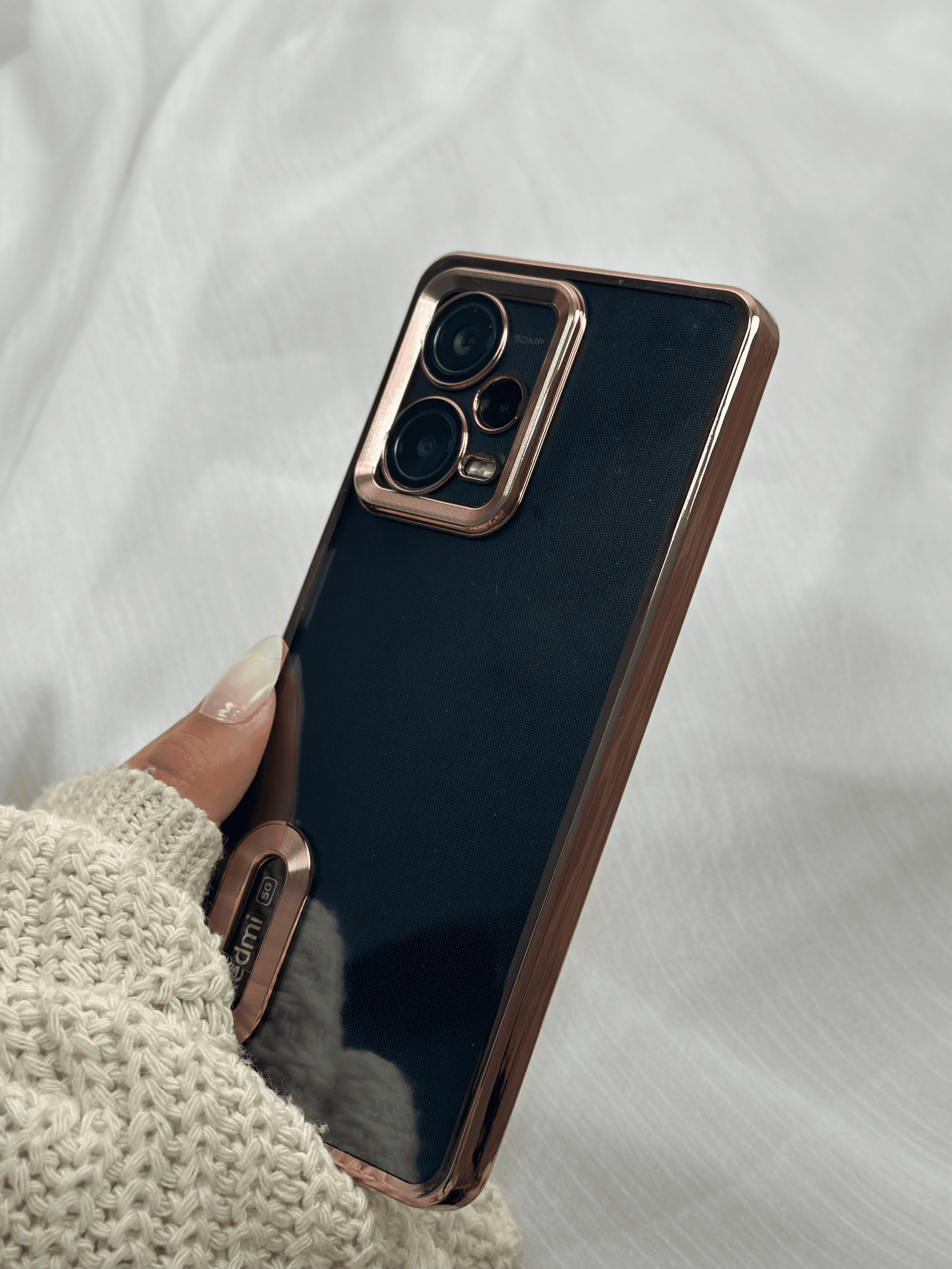 Xiaomi Redmi Note 12 Pro 5g Kamera Korumalı Şeffaf Logo Gösteren Kenarları Parlak Lüx Megavip Kılıf