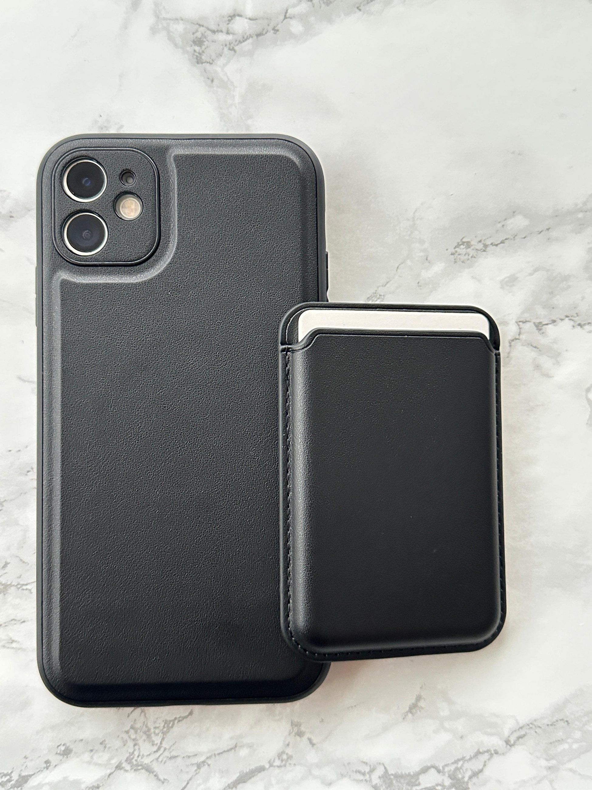 iPhone 11 Deri Magnetik Kartlıklı Kamera Korumalı Kartlıklı Kılıf