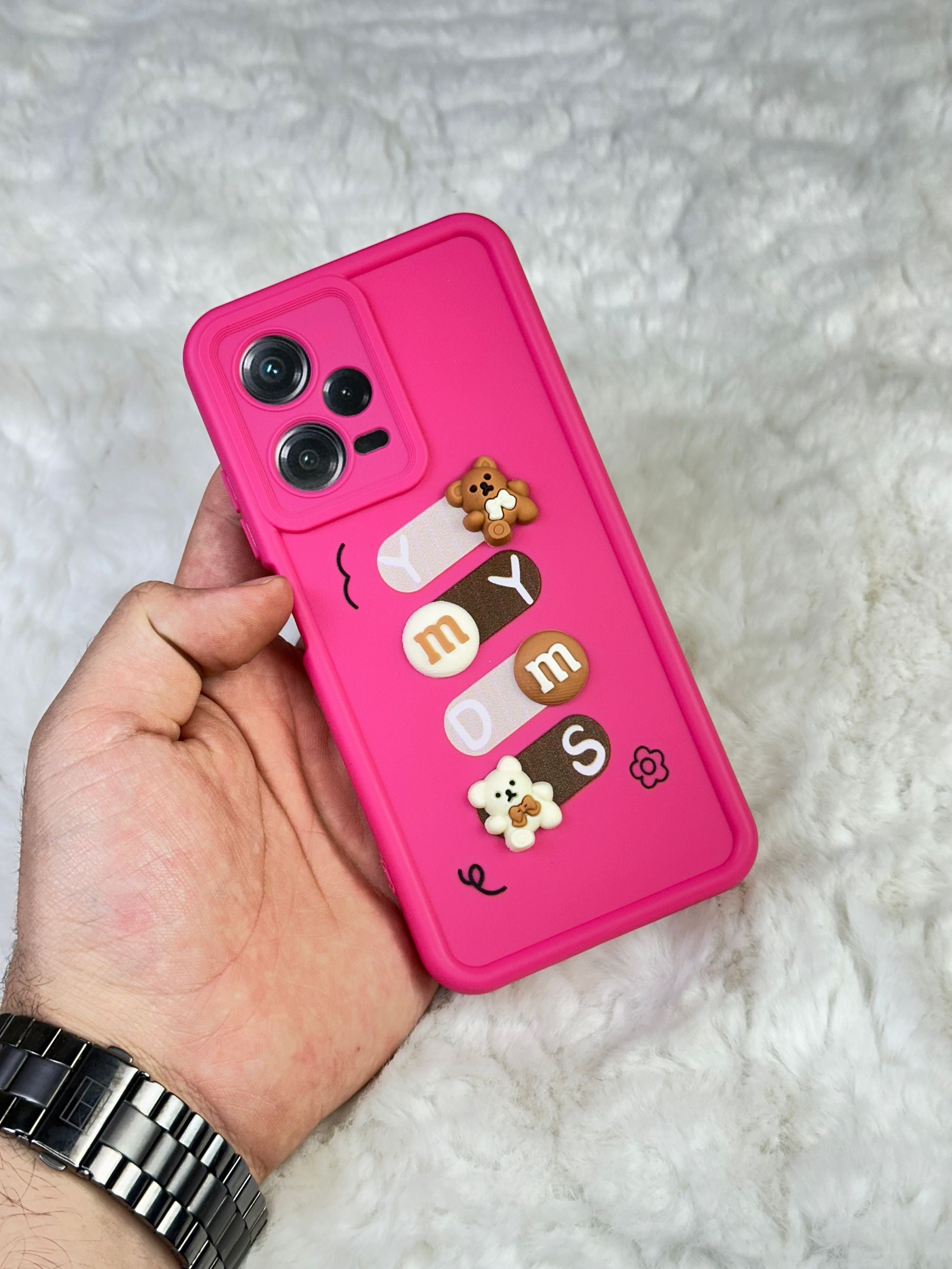 Xiaomi Redmi Note 12 Pro 5G Minimalist Desenli Tatlı Pot Pourri Kılıf