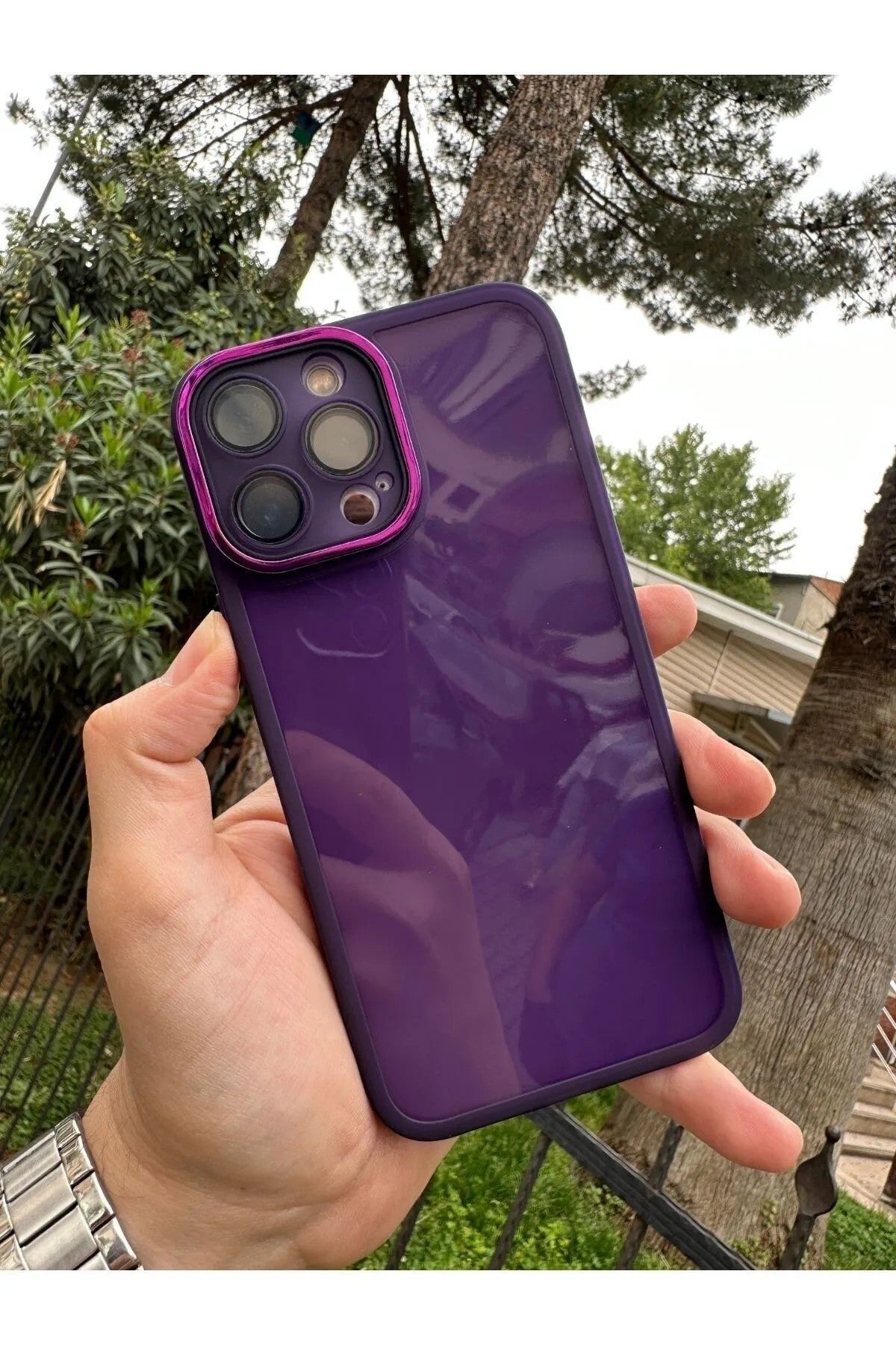 iPhone 13 Pro Max Kamera Korumalı Transparan Berry Kılıf