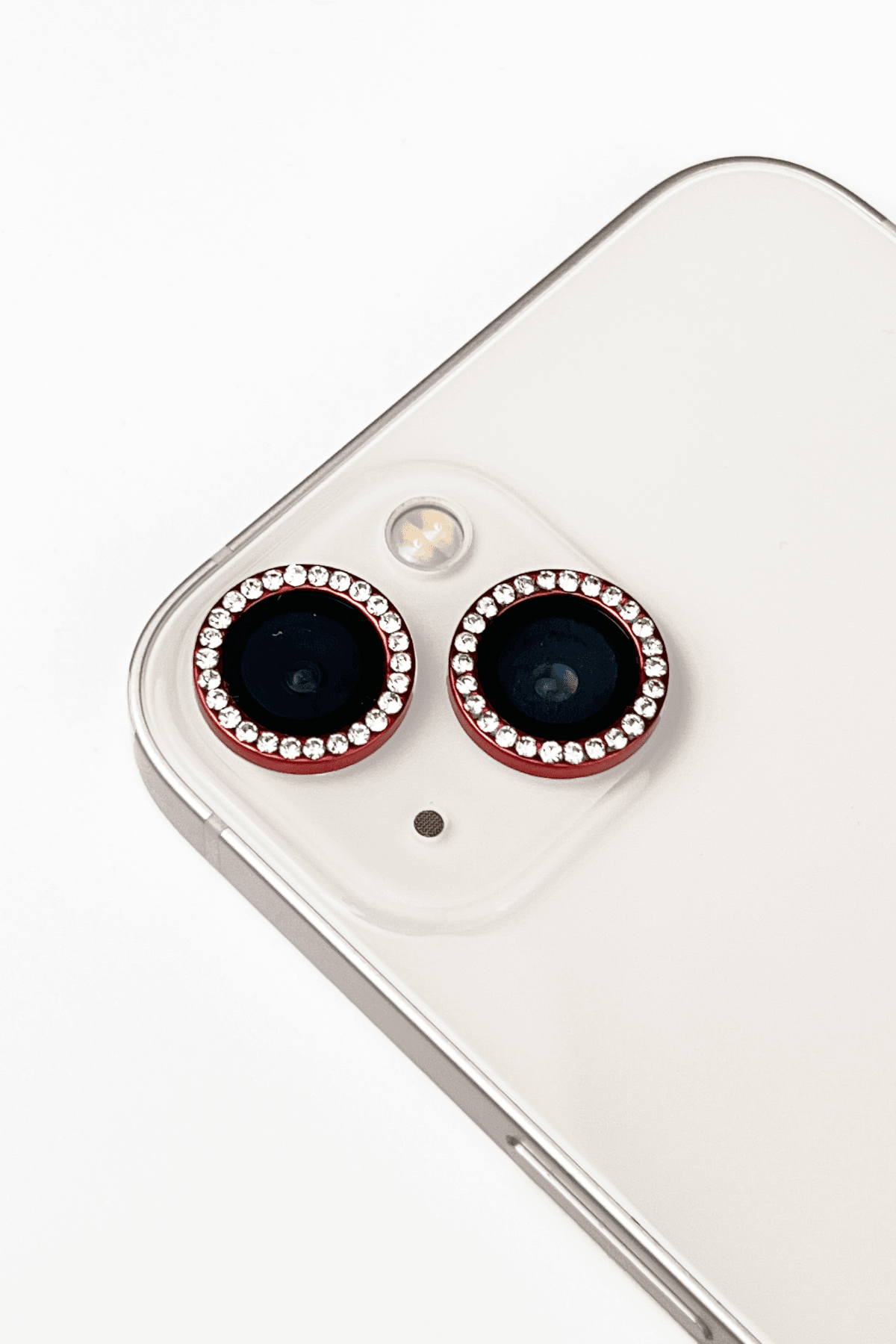 iPhone 15 ve 15 Plus Uyumlu Swarovski Taşlı Kamera Lens Koruyucu