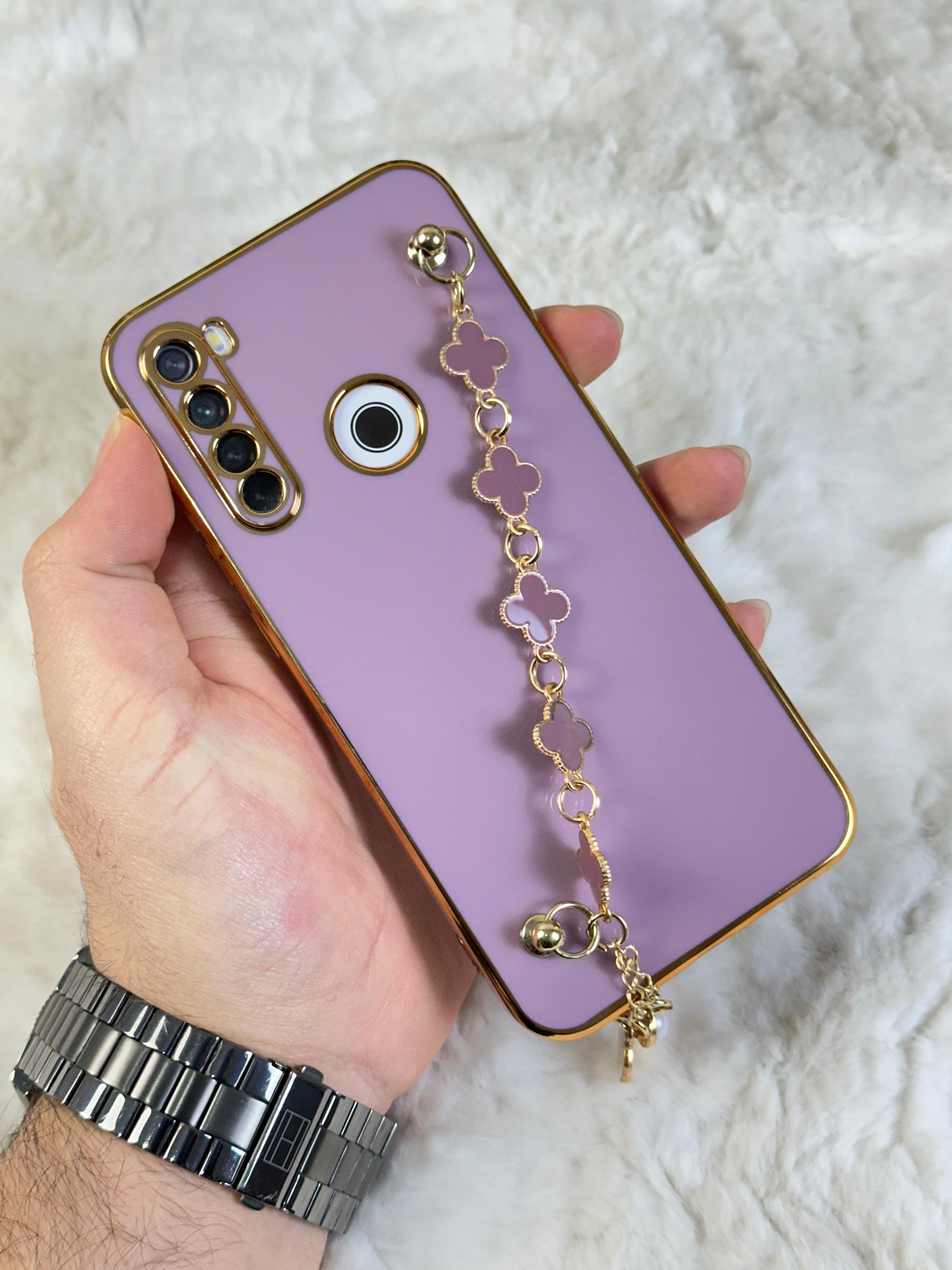 Xiaomi Redmi Note 8 Gold Kenarlı Parlak Kamera Korumalı Elçek Kılıf