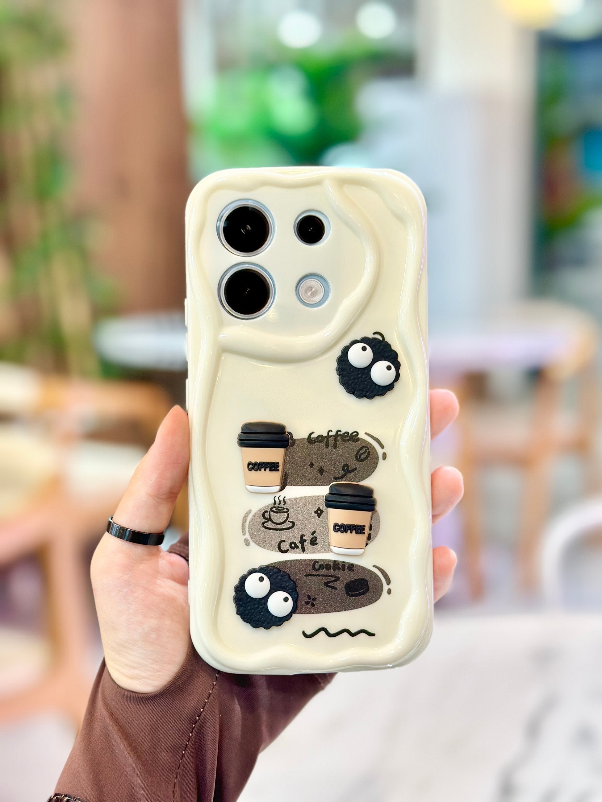 Xiaomi Redmi Note 13 Kurabiye Desenli 3 Boyutlu Şirin Parlak Tasarım Cookie Kılıf