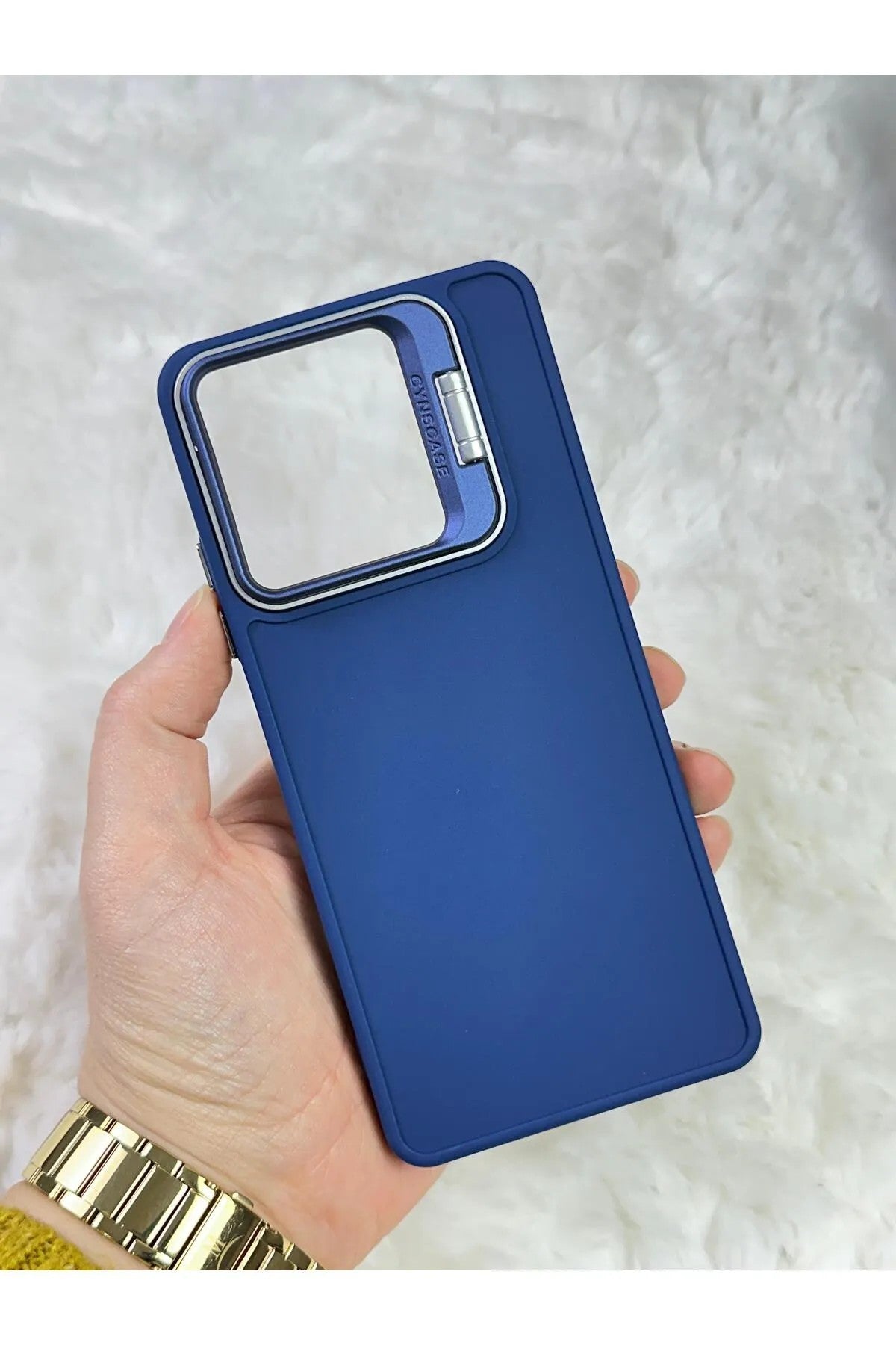 Redmi Note 12 Pro 5G Kamera Standlı Yanları Silikon Arkası Sert Lansman Süet Kılıf