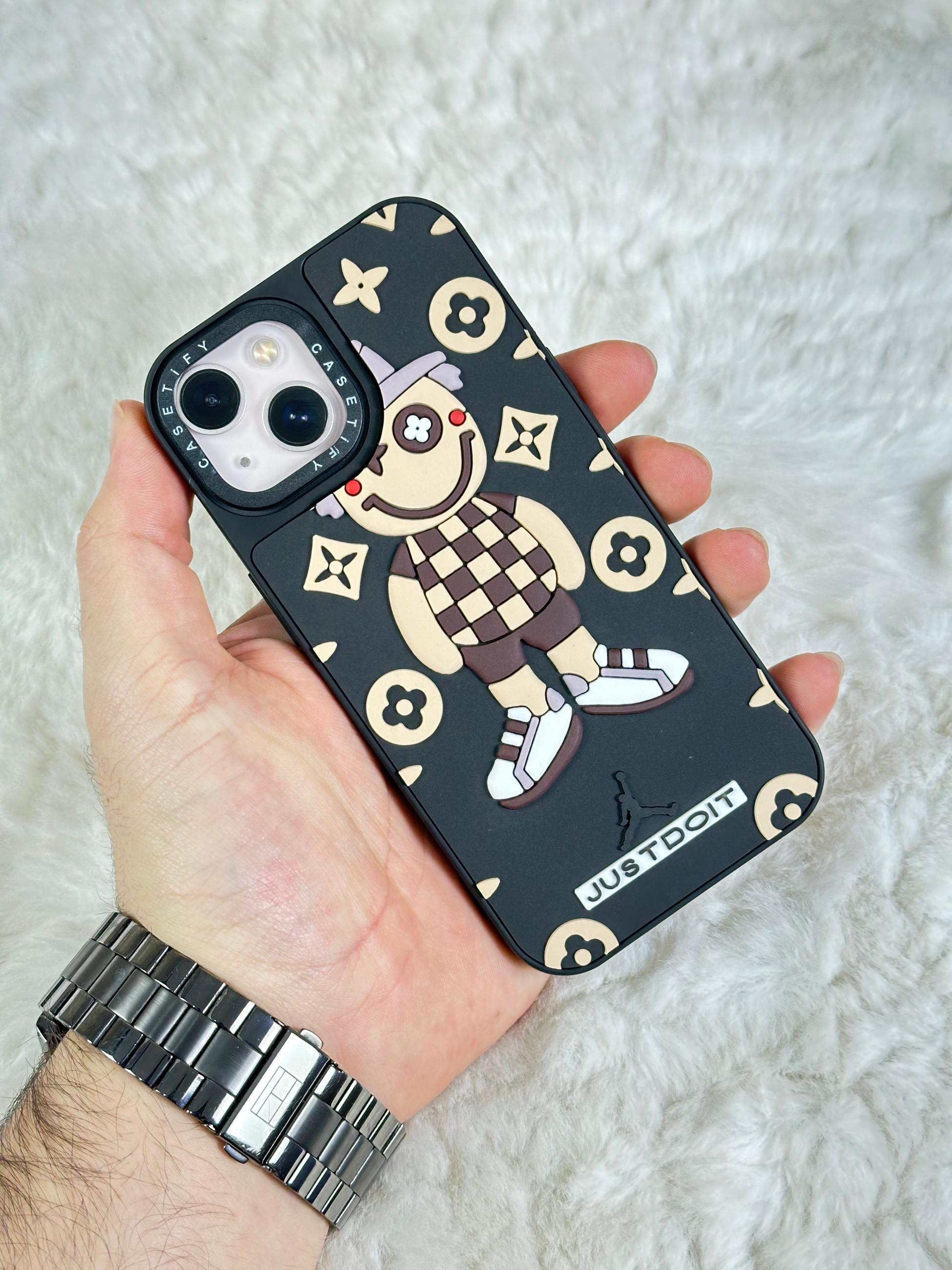 iPhone 13 Stylish Kabartmalı Kılıf